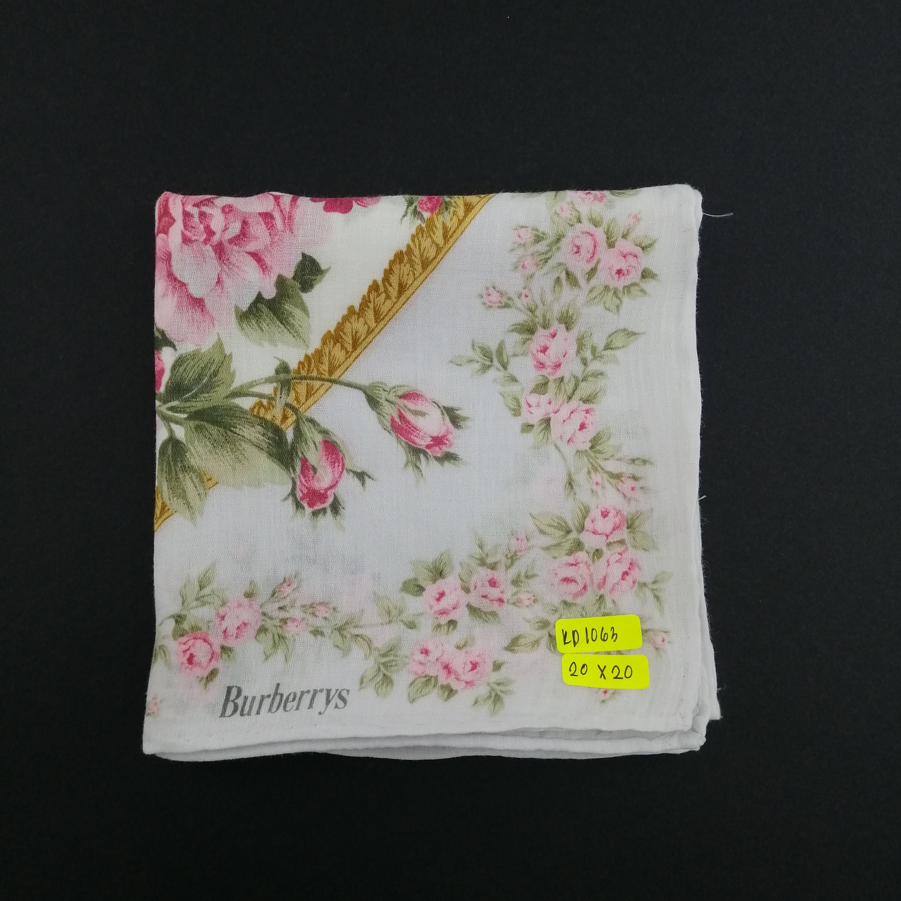 Burberry Vintage Burberry Handkerchief/Neckerchief/Bandana-KD1063 Size ONE SIZE - 5 Thumbnail