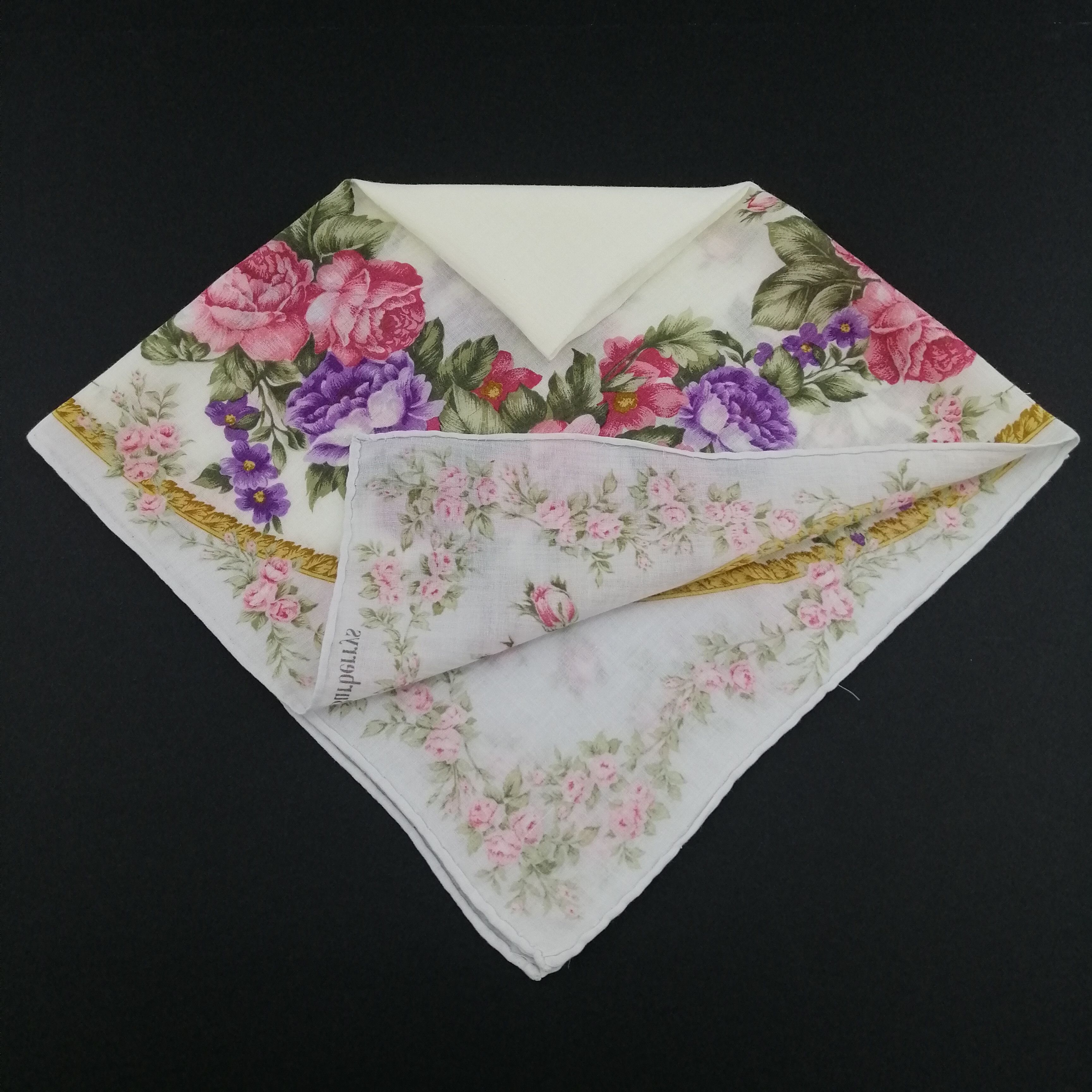Burberry Vintage Burberry Handkerchief/Neckerchief/Bandana-KD1063 Size ONE SIZE - 4 Thumbnail