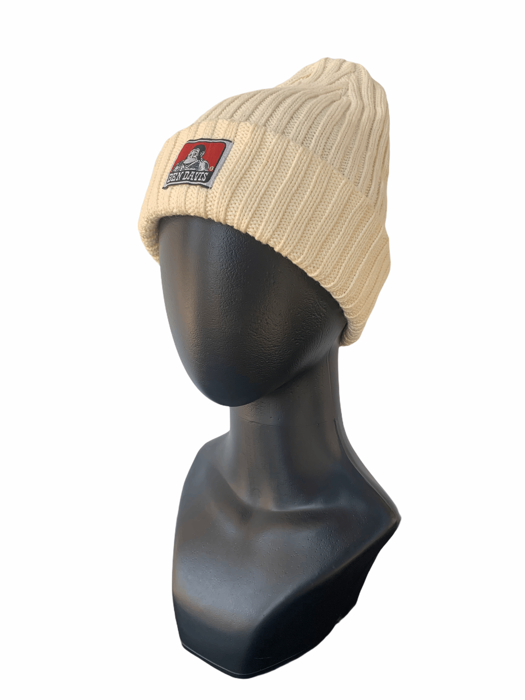 image of Ben Davis Beanie Hats- Bn035 in Cream, Men's