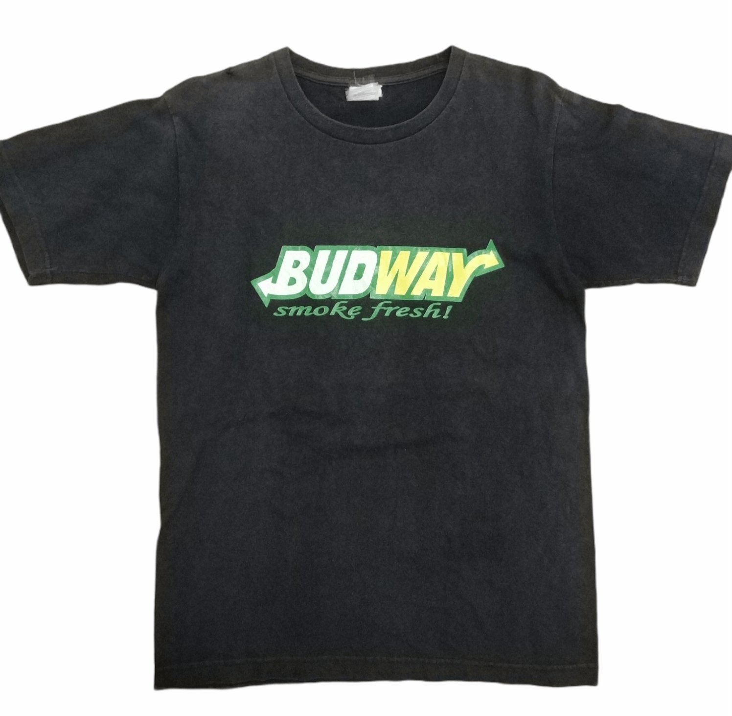 Japanese Brand 🔥Vintage Faded Subway Parody Budway Tees Size US M / EU 48-50 / 2 - 1 Thumbnail