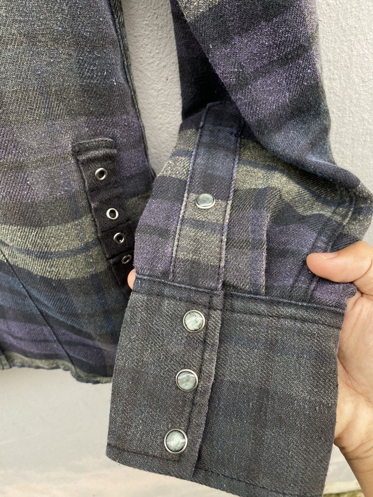 Japanese Brand 💥Vintage RARE 90s PPFM Parachute Checkered Snap Pearl Button Size US M / EU 48-50 / 2 - 9 Thumbnail