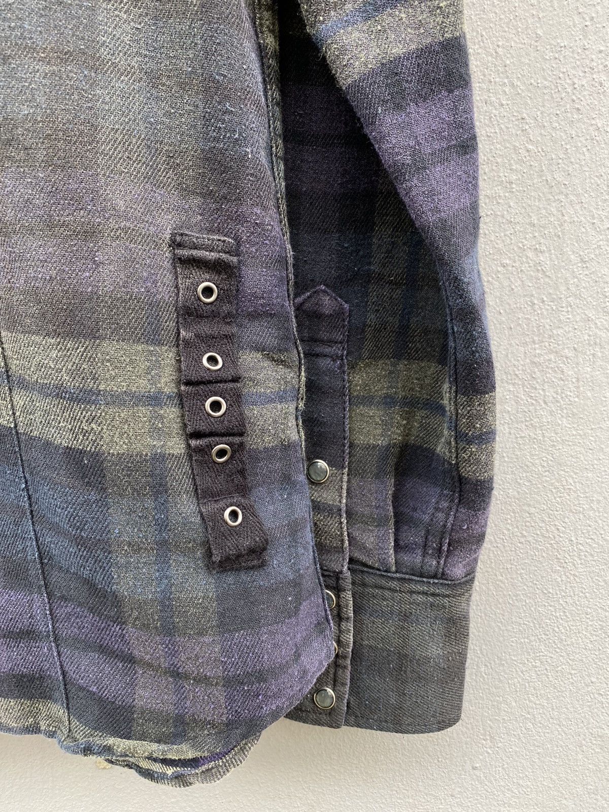 Japanese Brand 💥Vintage RARE 90s PPFM Parachute Checkered Snap Pearl Button Size US M / EU 48-50 / 2 - 5 Thumbnail
