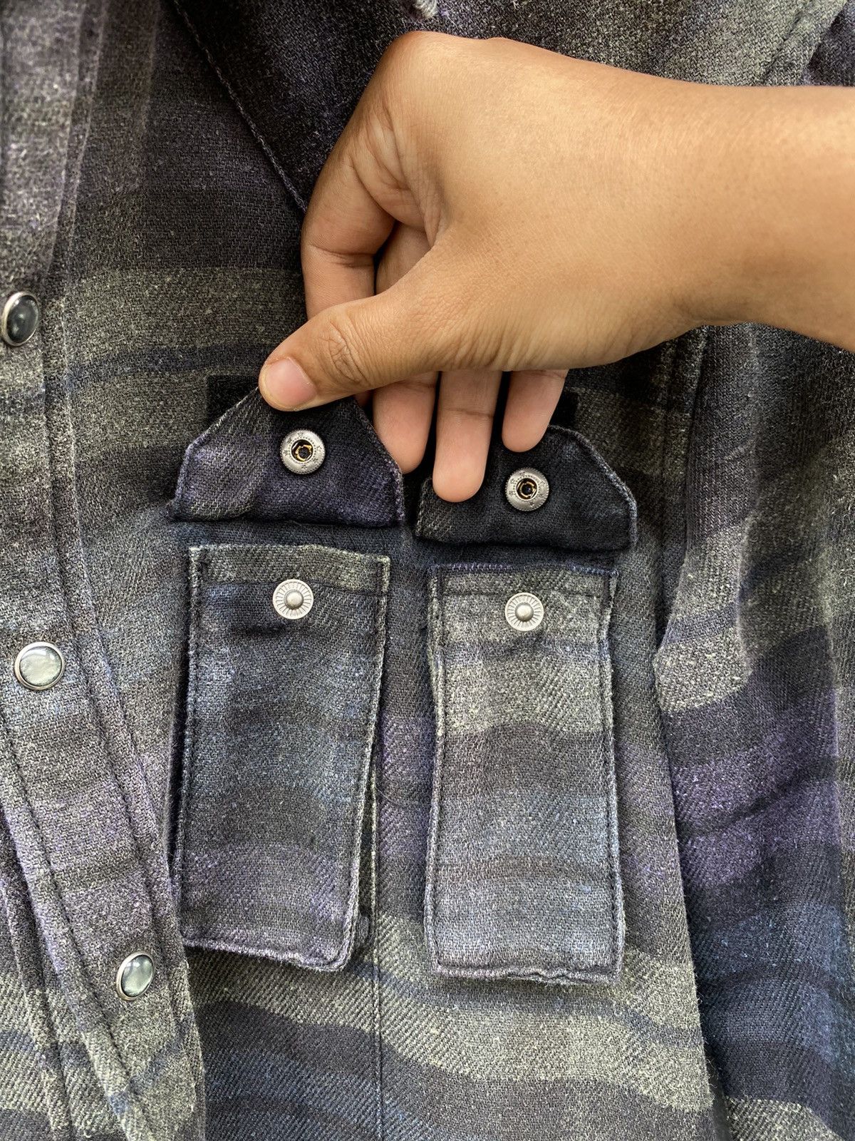 Japanese Brand 💥Vintage RARE 90s PPFM Parachute Checkered Snap Pearl Button Size US M / EU 48-50 / 2 - 18 Thumbnail