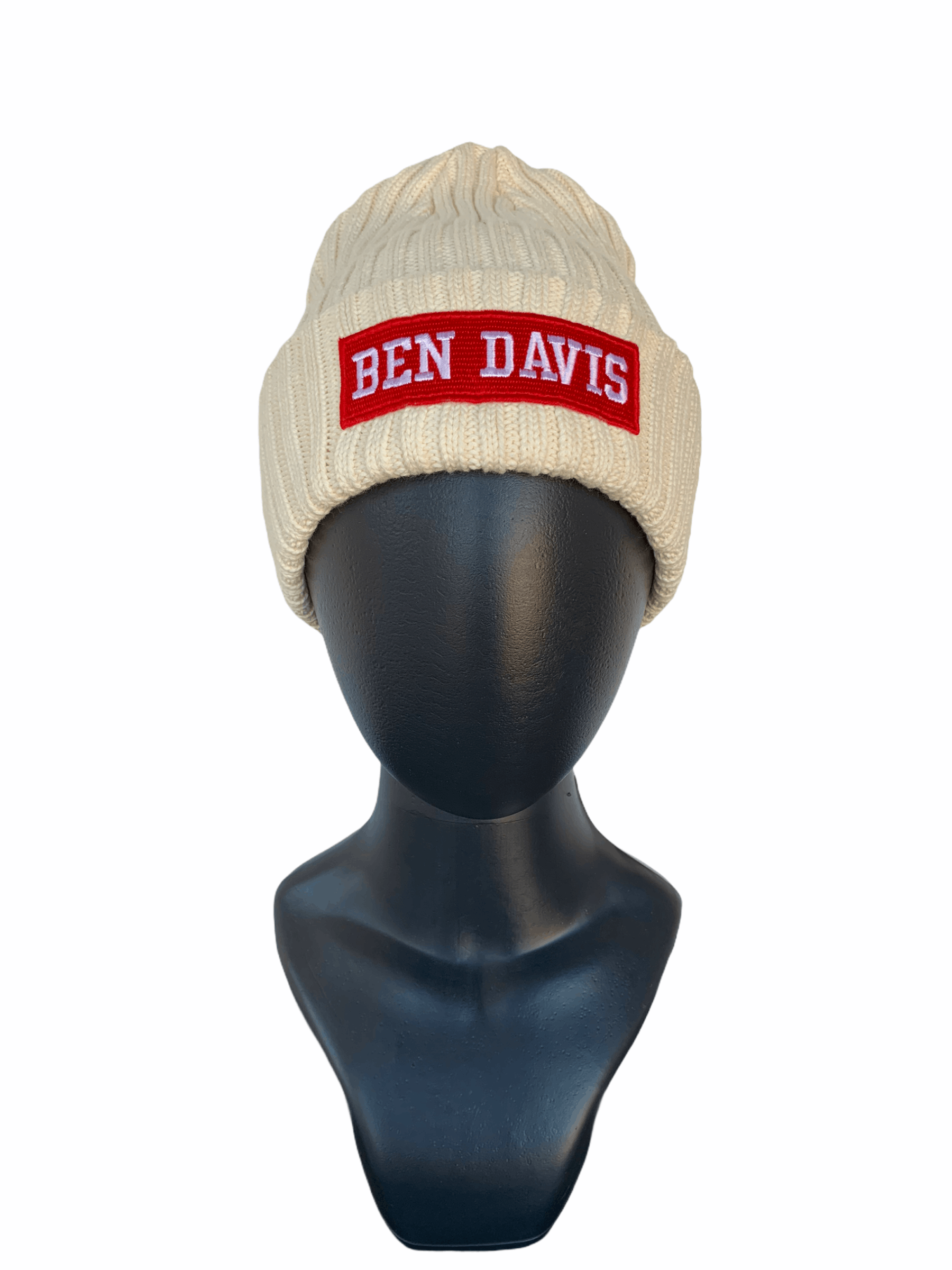 Ben Davis Ben Davis Embroidery Logo Beanie Hats-BN046 Size ONE SIZE - 1 Thumbnail