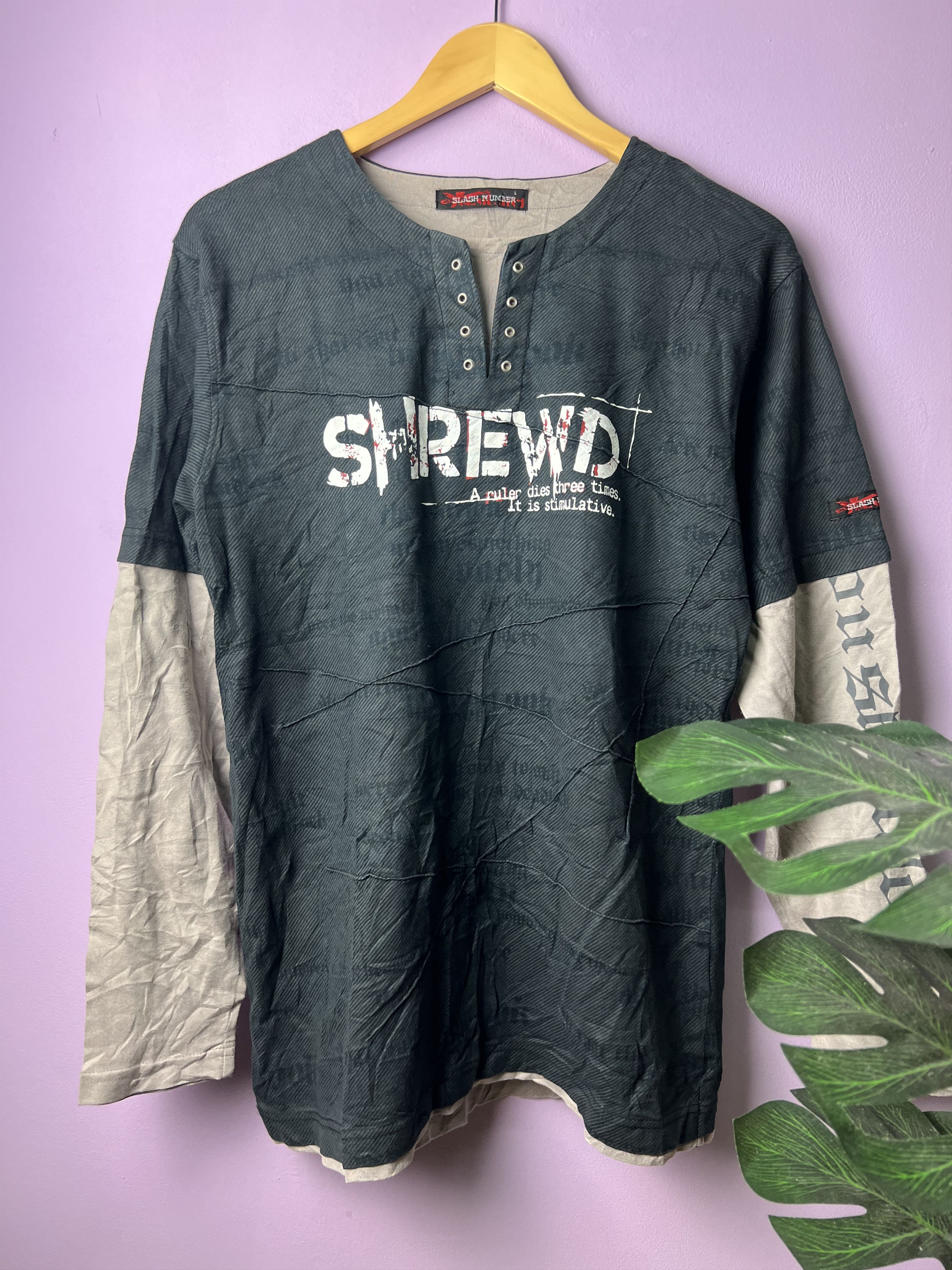🔥Shrewd Slash Number LS Tees