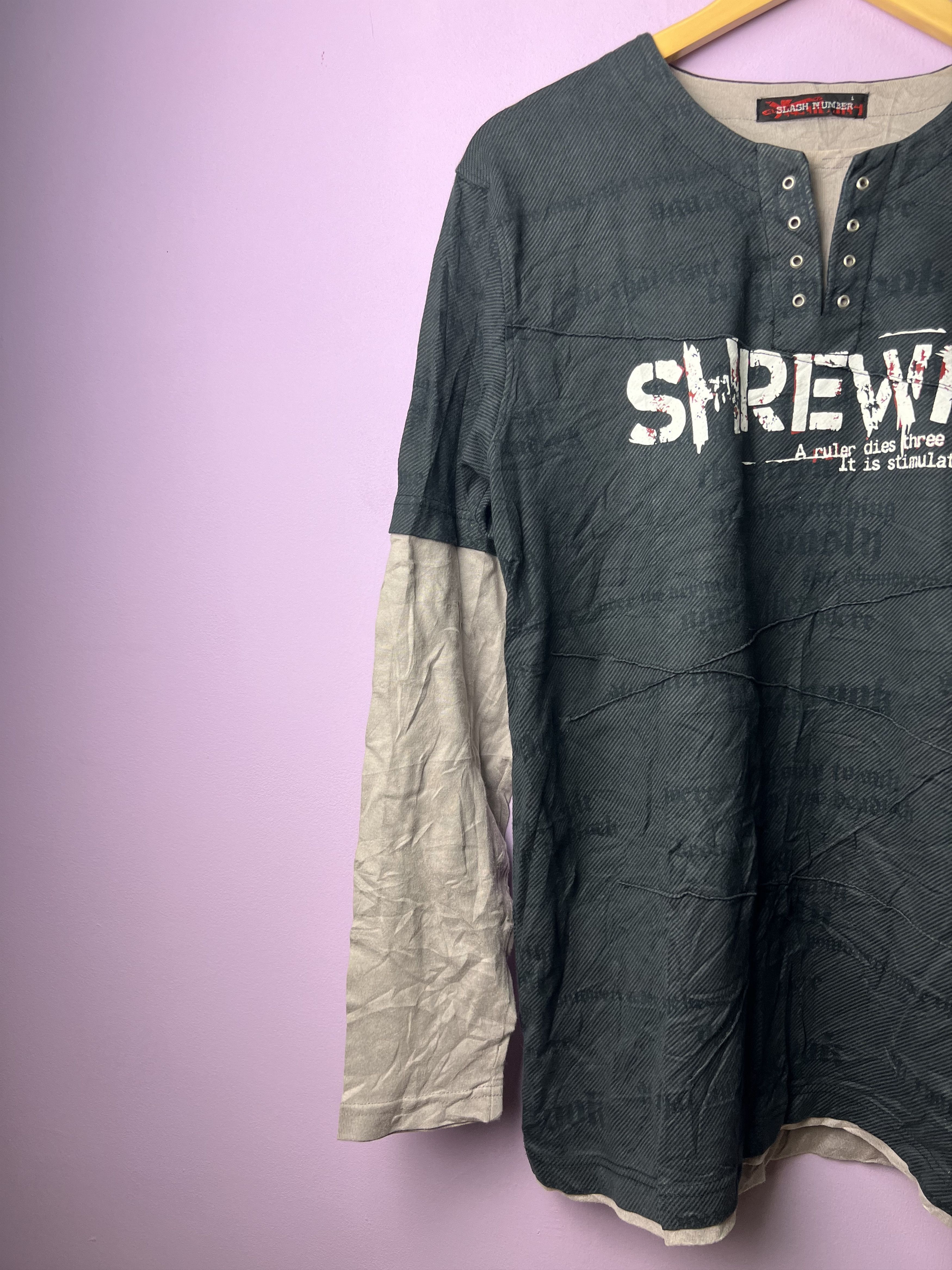 🔥Shrewd Slash Number LS Tees