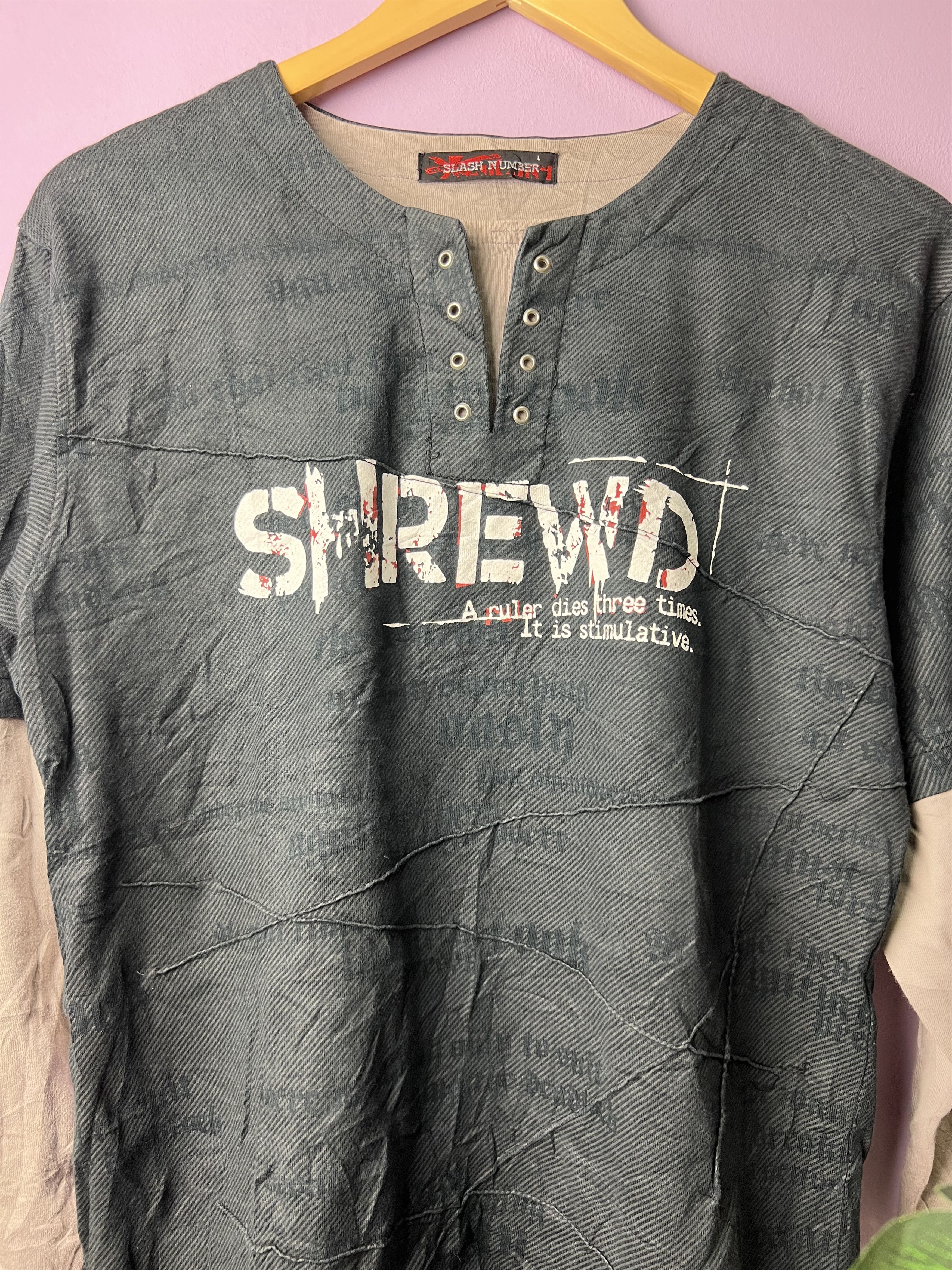 🔥Shrewd Slash Number LS Tees