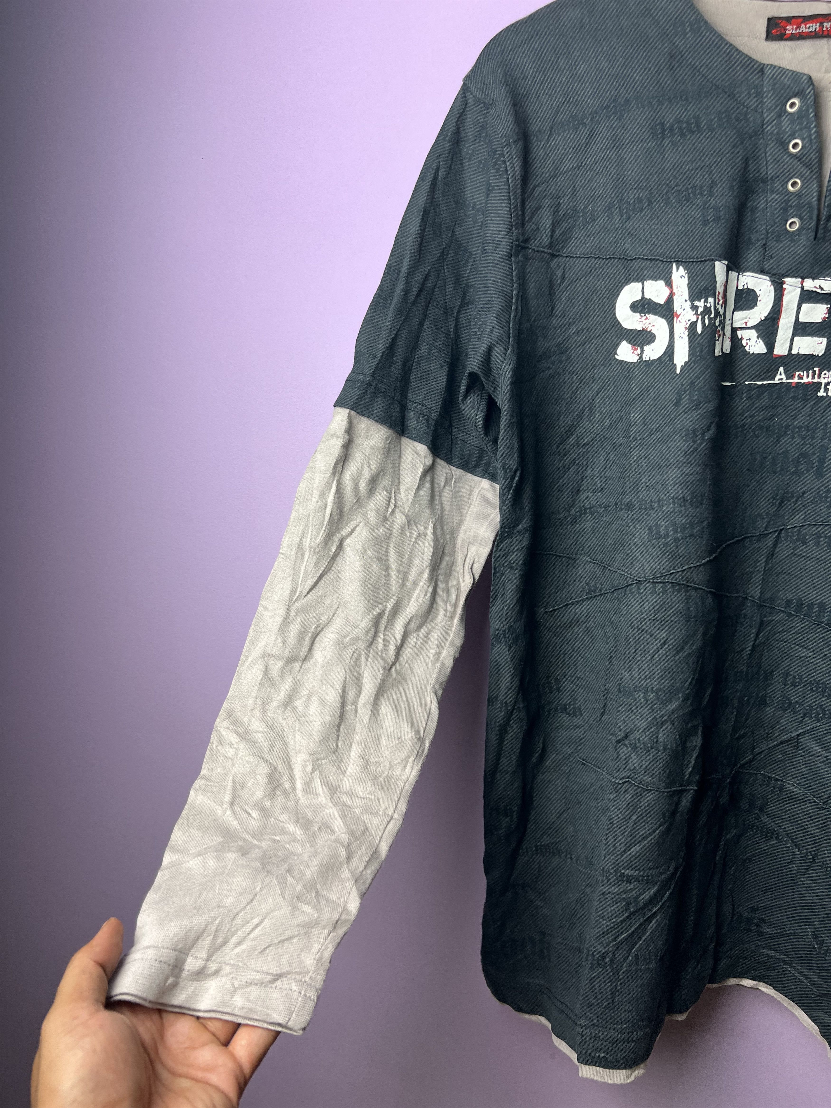🔥Shrewd Slash Number LS Tees
