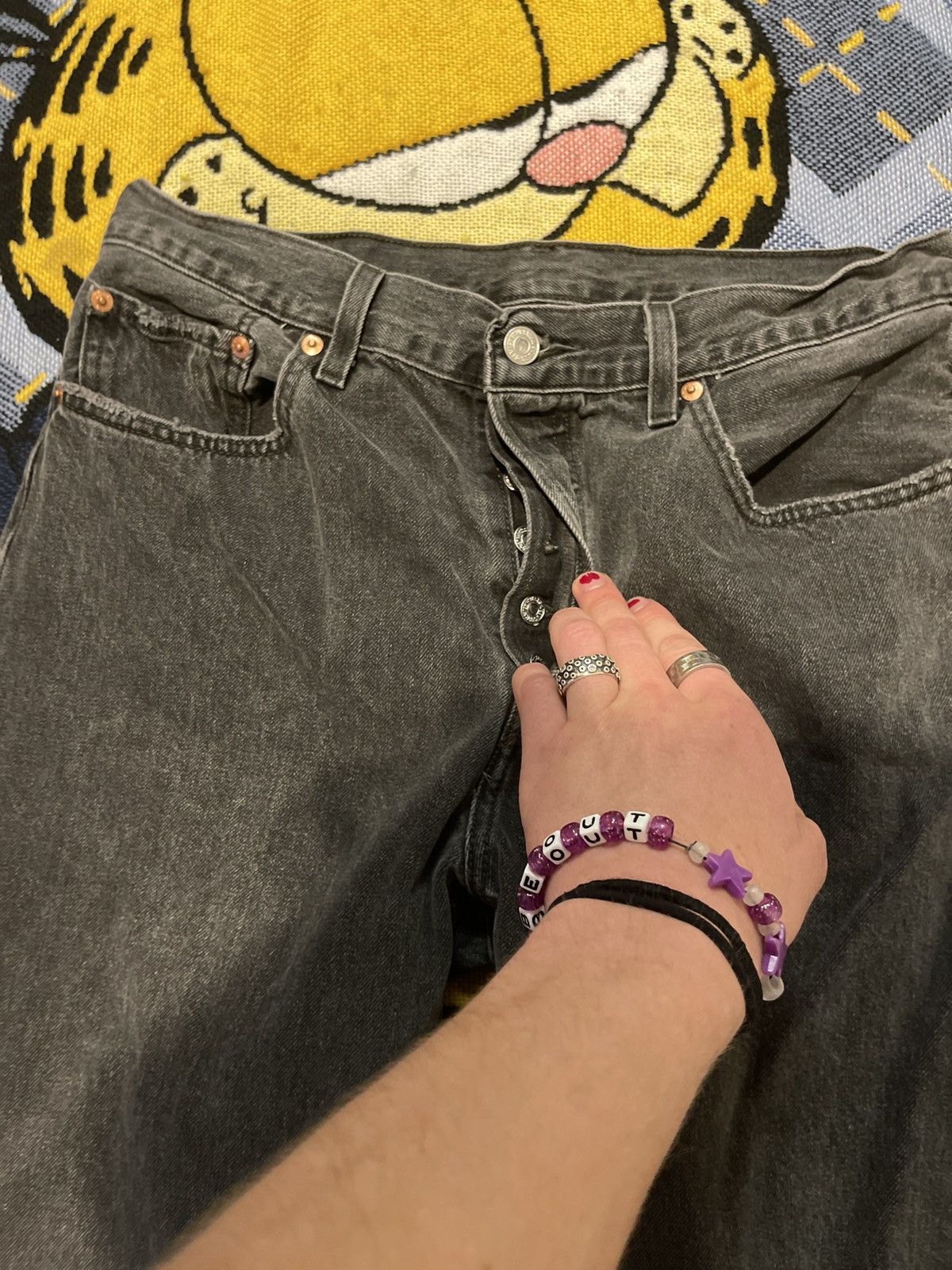 Levi's Vintage Levi’s 501 Black Wash Size US 32 / EU 48 - 3 Thumbnail