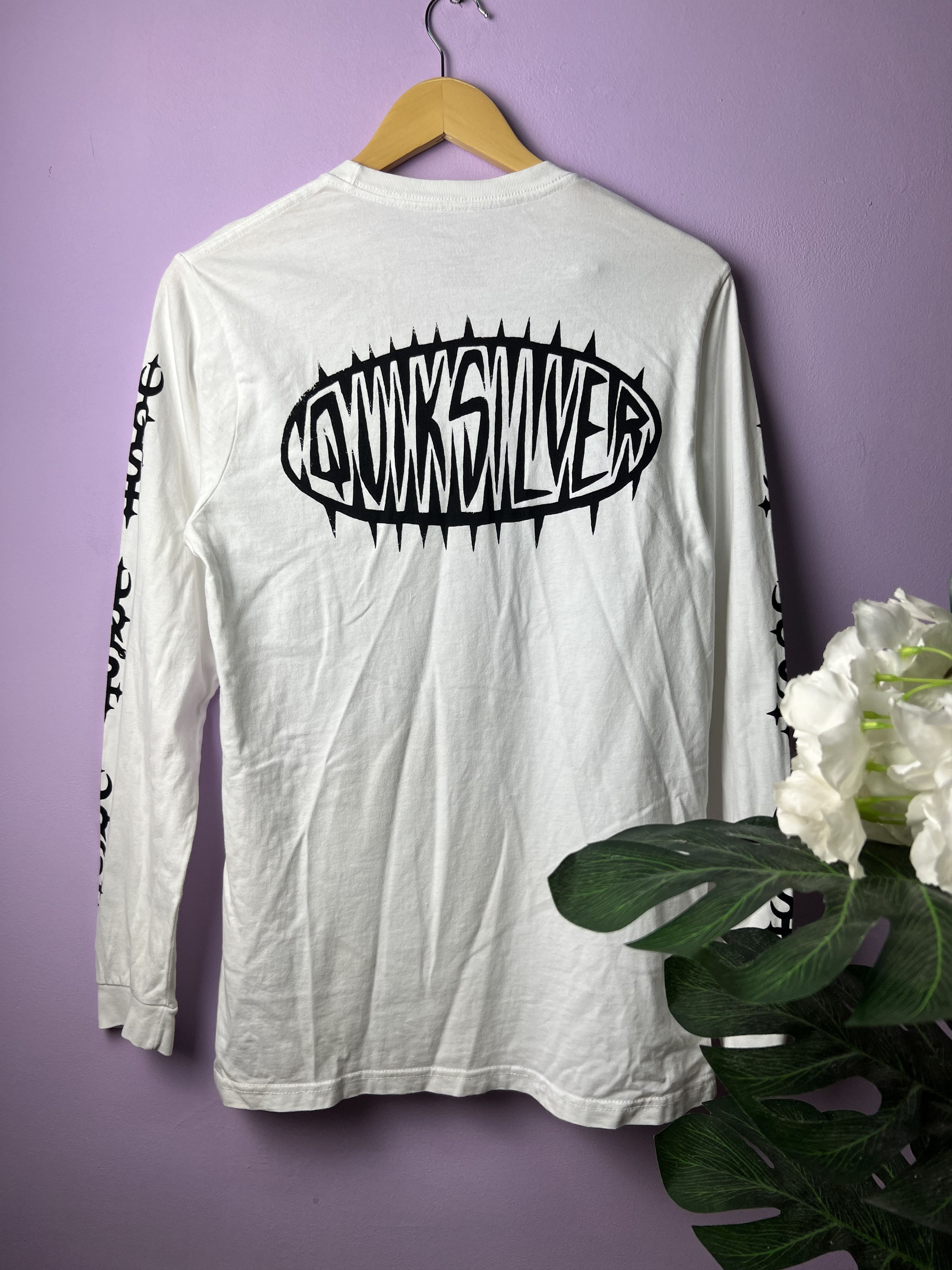 Quiksilver 🔥White Quiksilver LS Tees Size US S / EU 44-46 / 1 - 1 Thumbnail