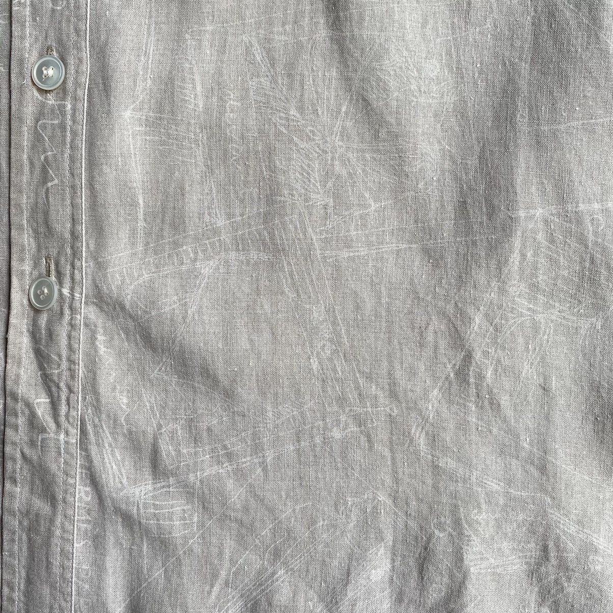 Hermes Hermes By Margiela Drawing Print Linen Shirt Size M / US 6-8 / IT 42-44 - 5 Thumbnail
