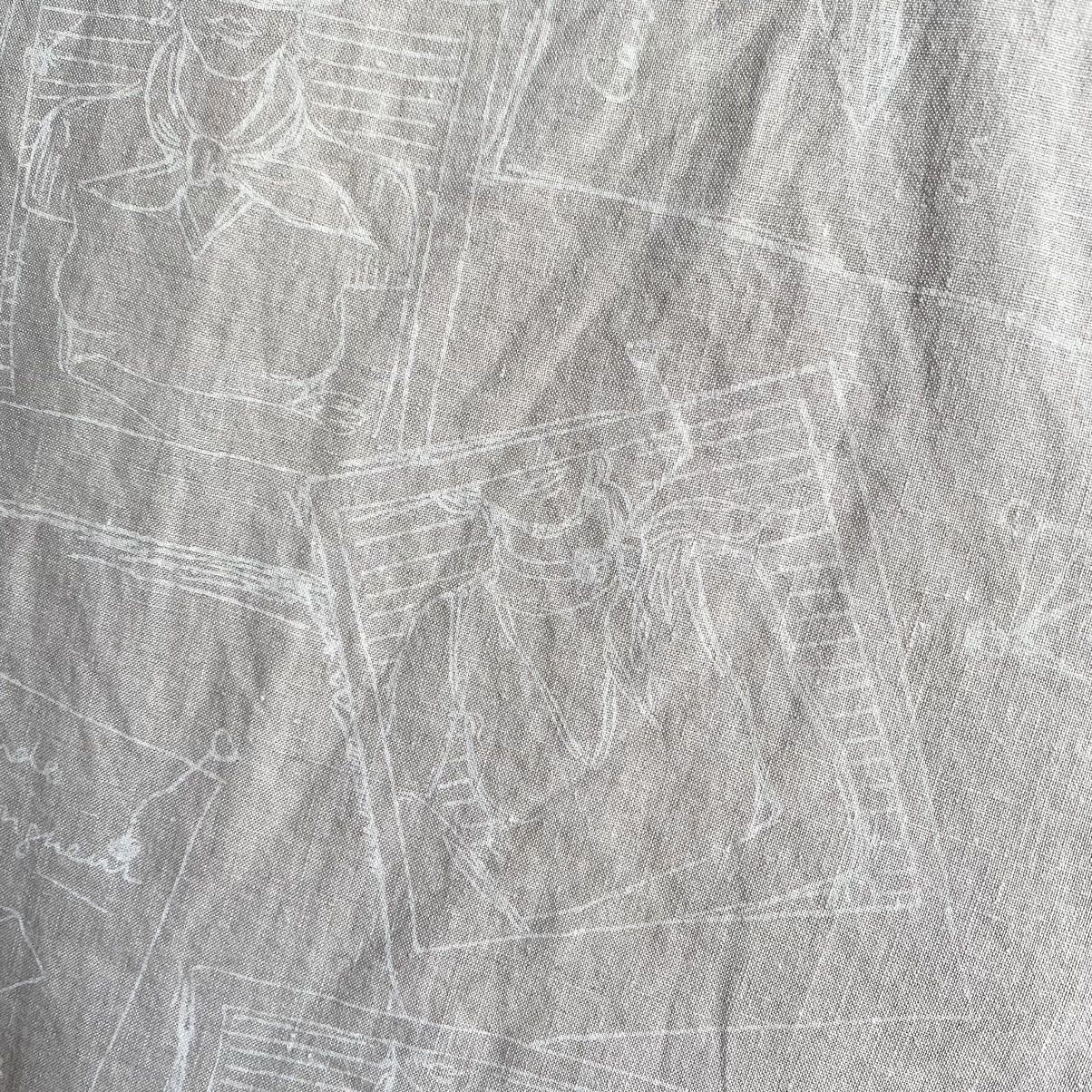 Hermes Hermes By Margiela Drawing Print Linen Shirt Size M / US 6-8 / IT 42-44 - 8 Thumbnail