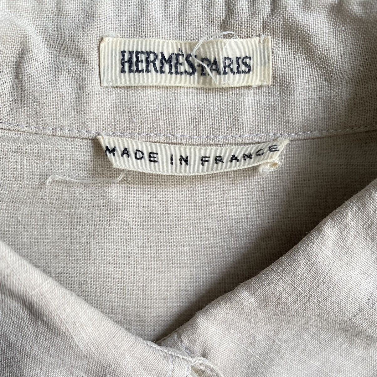 Hermes Hermes By Margiela Drawing Print Linen Shirt Size M / US 6-8 / IT 42-44 - 3 Thumbnail