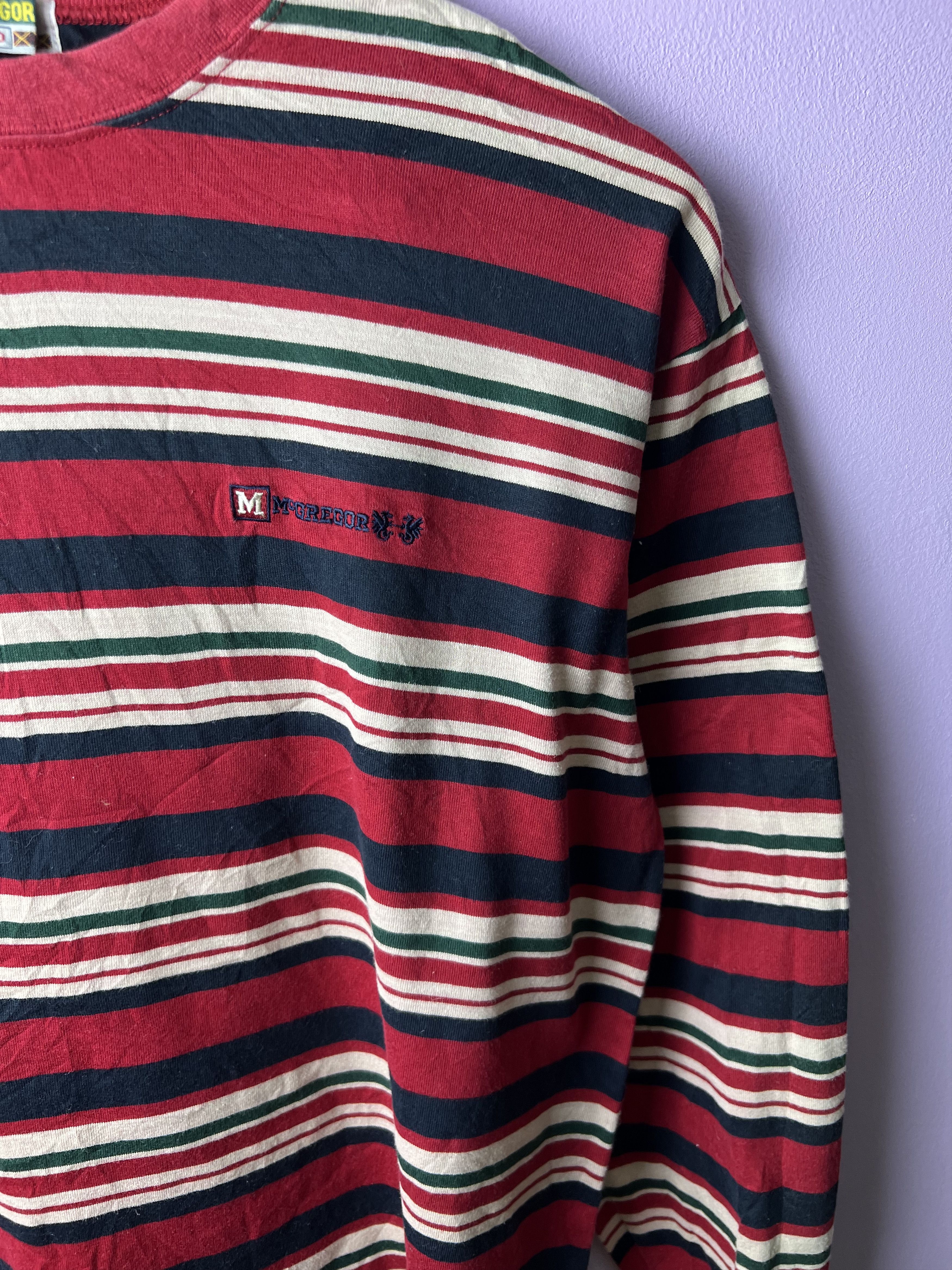 McGregor 🔥Vintage McGregor Stripe LS Tees Size US M / EU 48-50 / 2 - 8 Thumbnail
