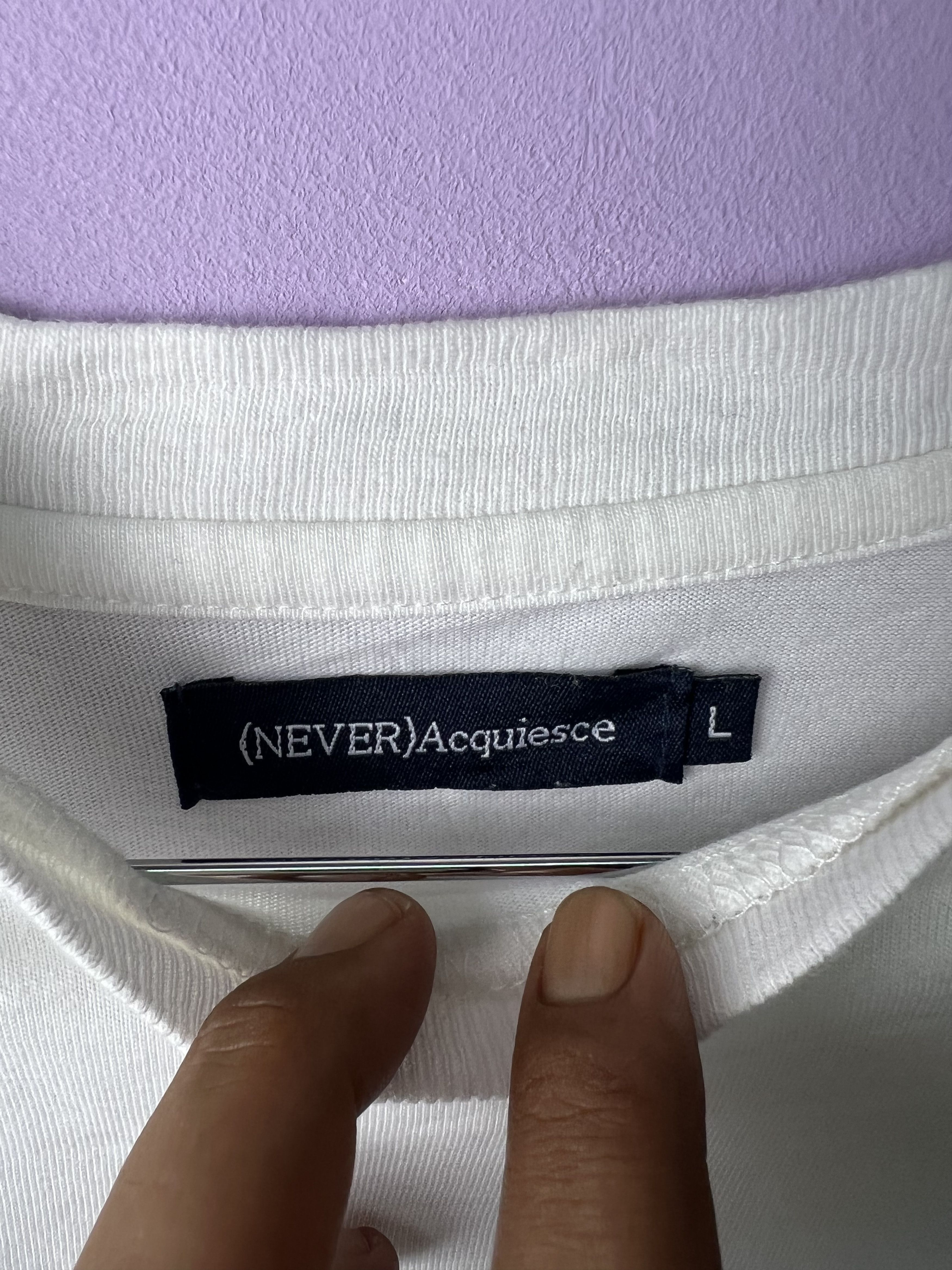 Japanese Brand 🔥(Never) Acquiesce Wonderment Long Sleeve Tees Size US L / EU 52-54 / 3 - 11 Thumbnail