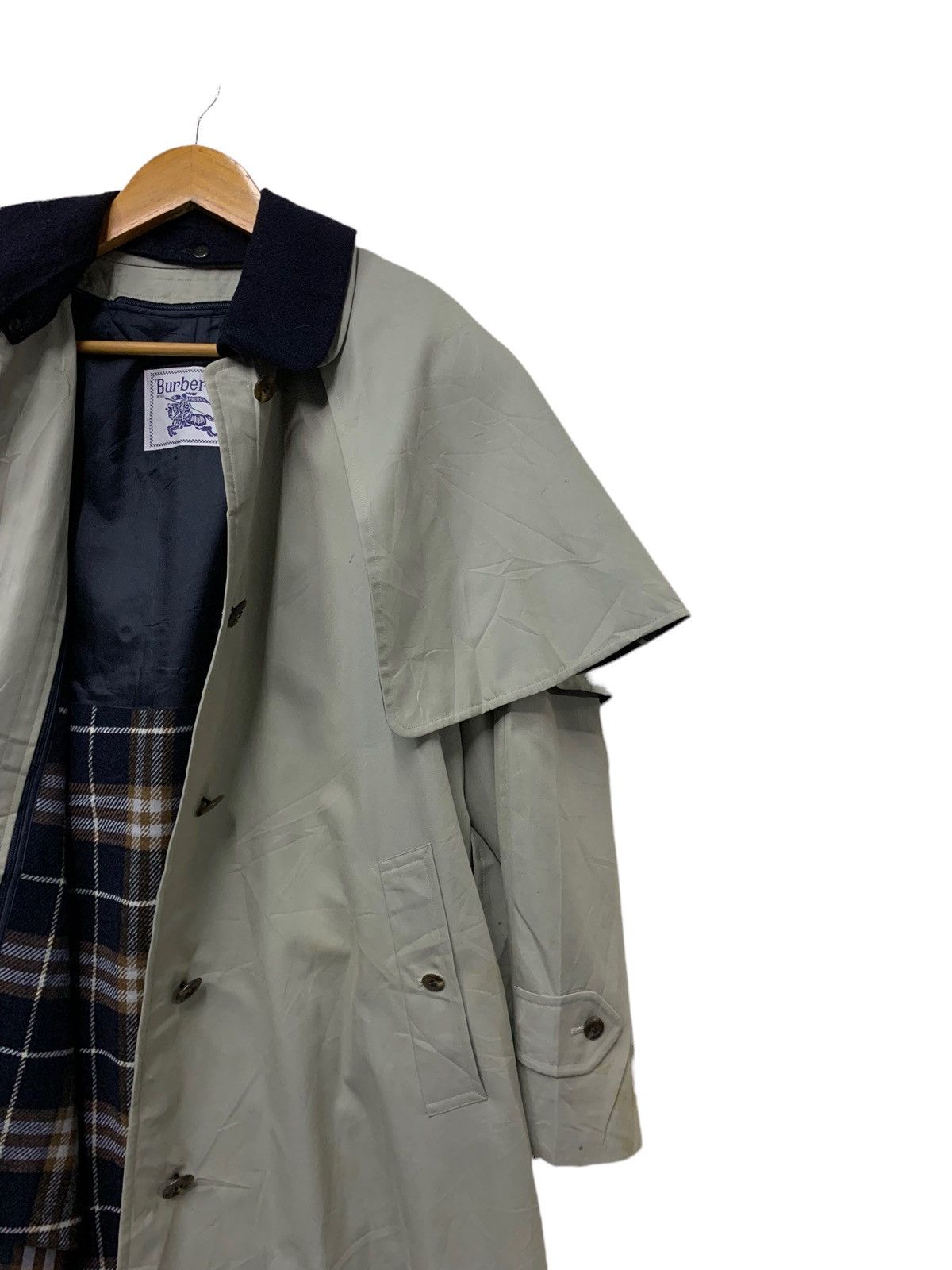 Burberry 🔥VTG BURBERRY TRENCH COAT GREY Size US M / EU 48-50 / 2 - 4 Thumbnail