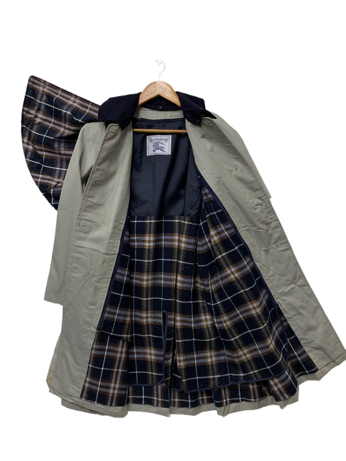 Burberry 🔥VTG BURBERRY TRENCH COAT GREY Size US M / EU 48-50 / 2 - 6 Thumbnail