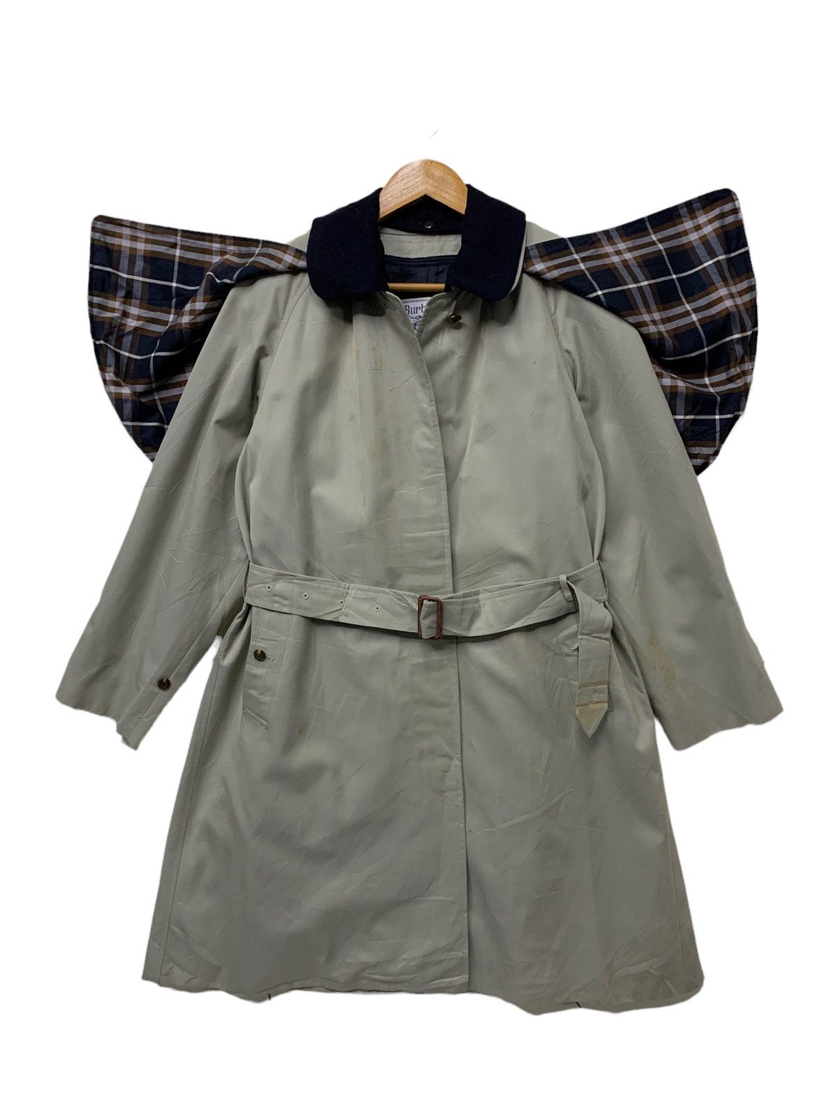 Burberry 🔥VTG BURBERRY TRENCH COAT GREY Size US M / EU 48-50 / 2 - 1 Thumbnail