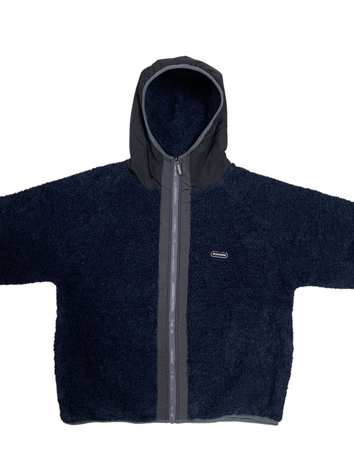 Converse Converse Gorp Style Hybrid Deep Pile Fleece Zipped Hoodie Size US L / EU 52-54 / 3 - 3 Thumbnail