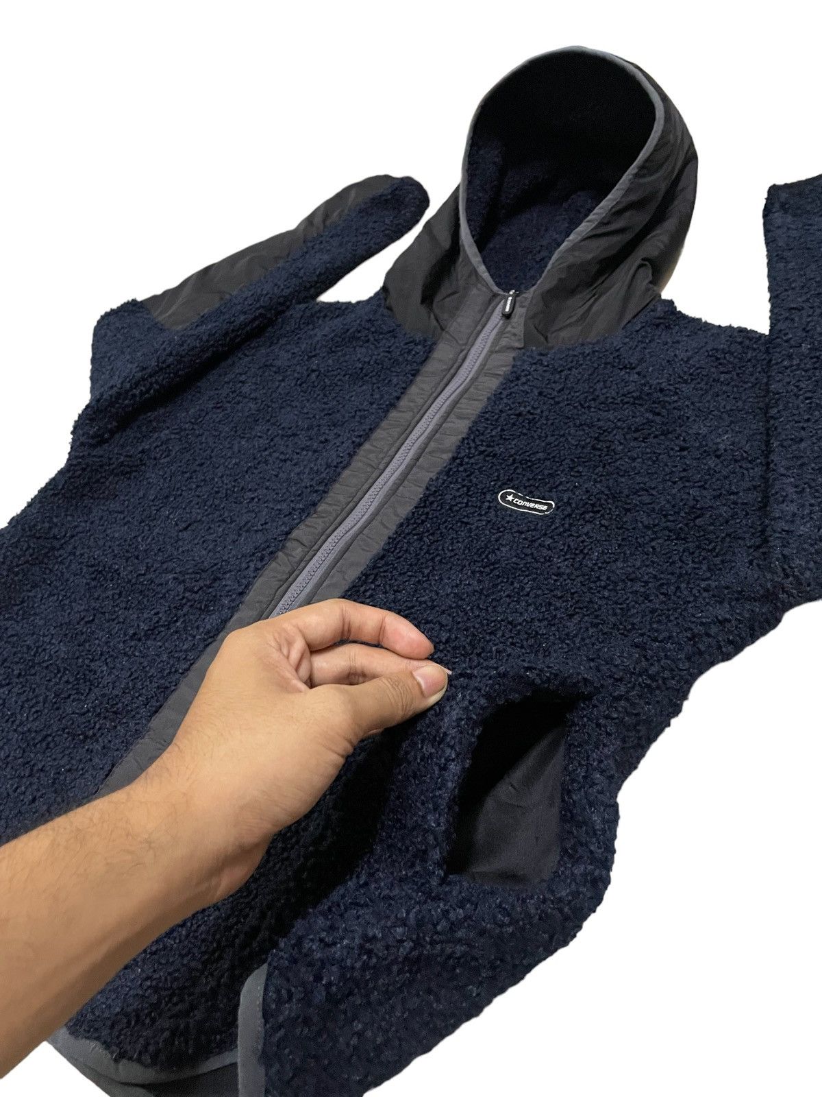 Converse Converse Gorp Style Hybrid Deep Pile Fleece Zipped Hoodie Size US L / EU 52-54 / 3 - 11 Thumbnail