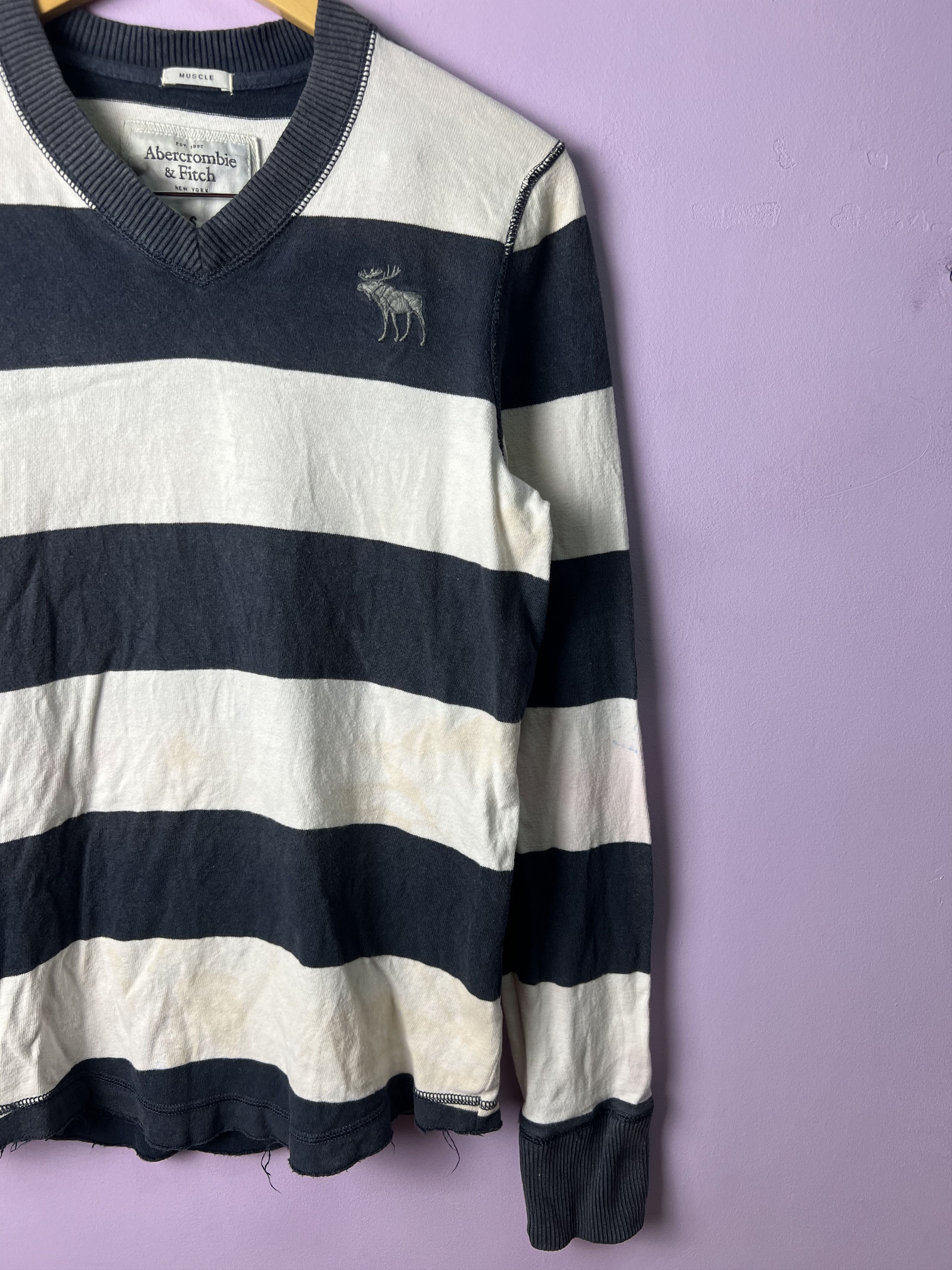 Abercrombie & Fitch 🔥Vintage Abercrombie&Fitch Stripe LS Tees Size US S / EU 44-46 / 1 - 4 Thumbnail