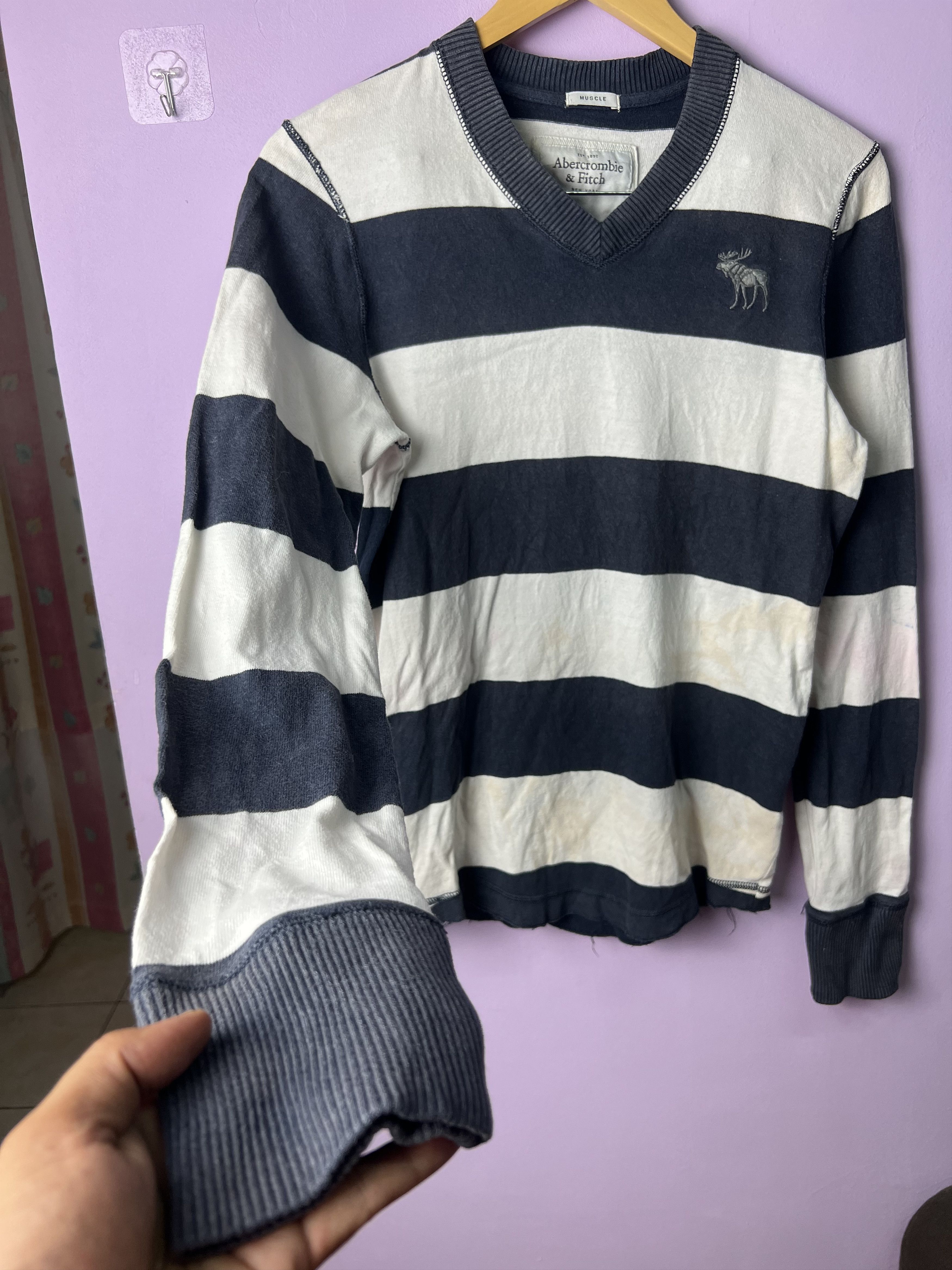 Abercrombie & Fitch 🔥Vintage Abercrombie&Fitch Stripe LS Tees Size US S / EU 44-46 / 1 - 11 Thumbnail