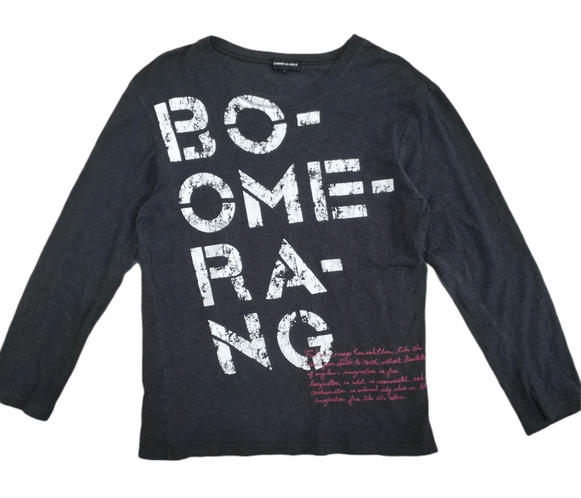 Comme Ca Ism 🔥Comme Ca Walk Overprint Boomerang Long Sleeve Tees