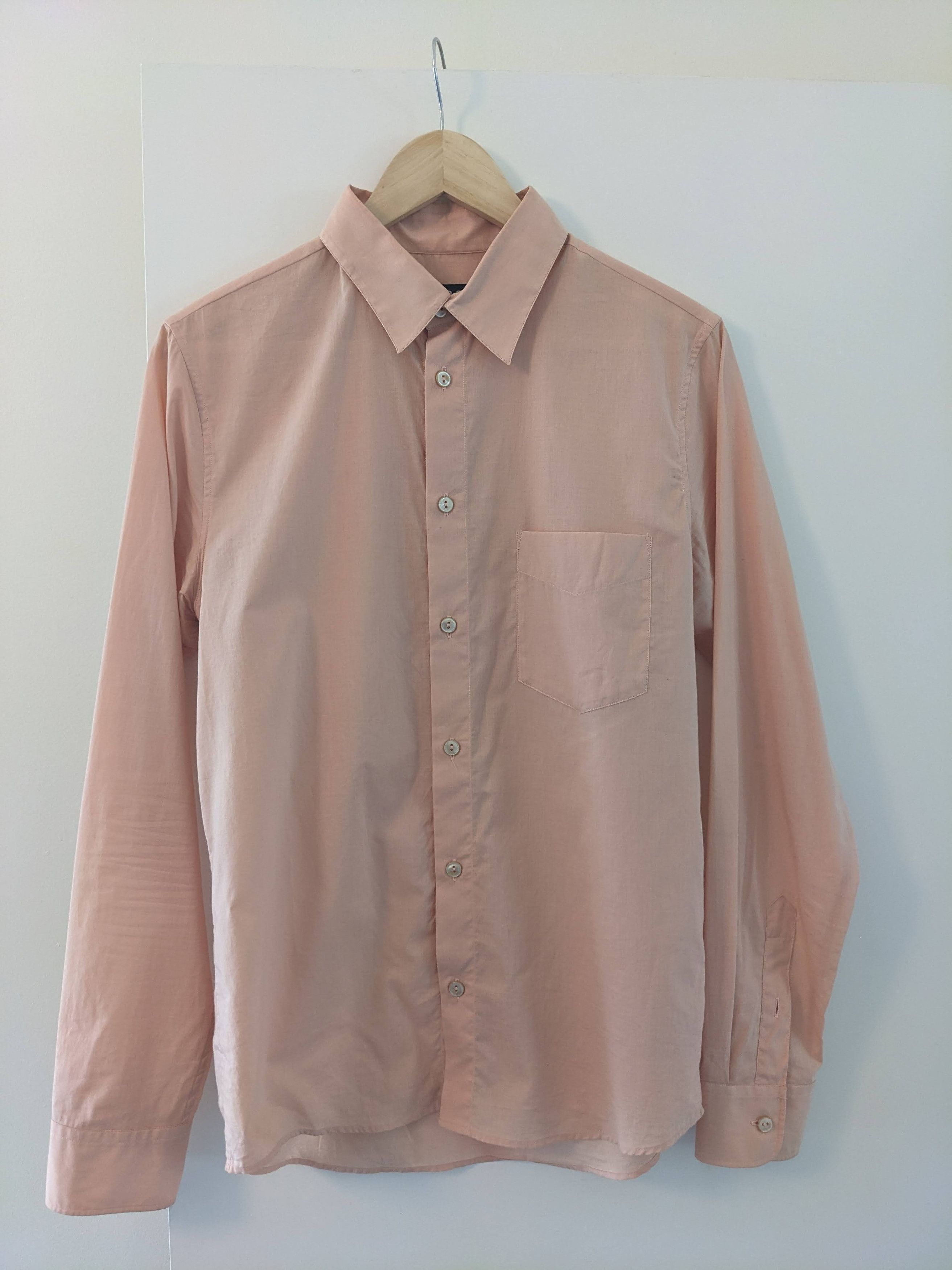 Salmon Lightweight Button Up Shirt