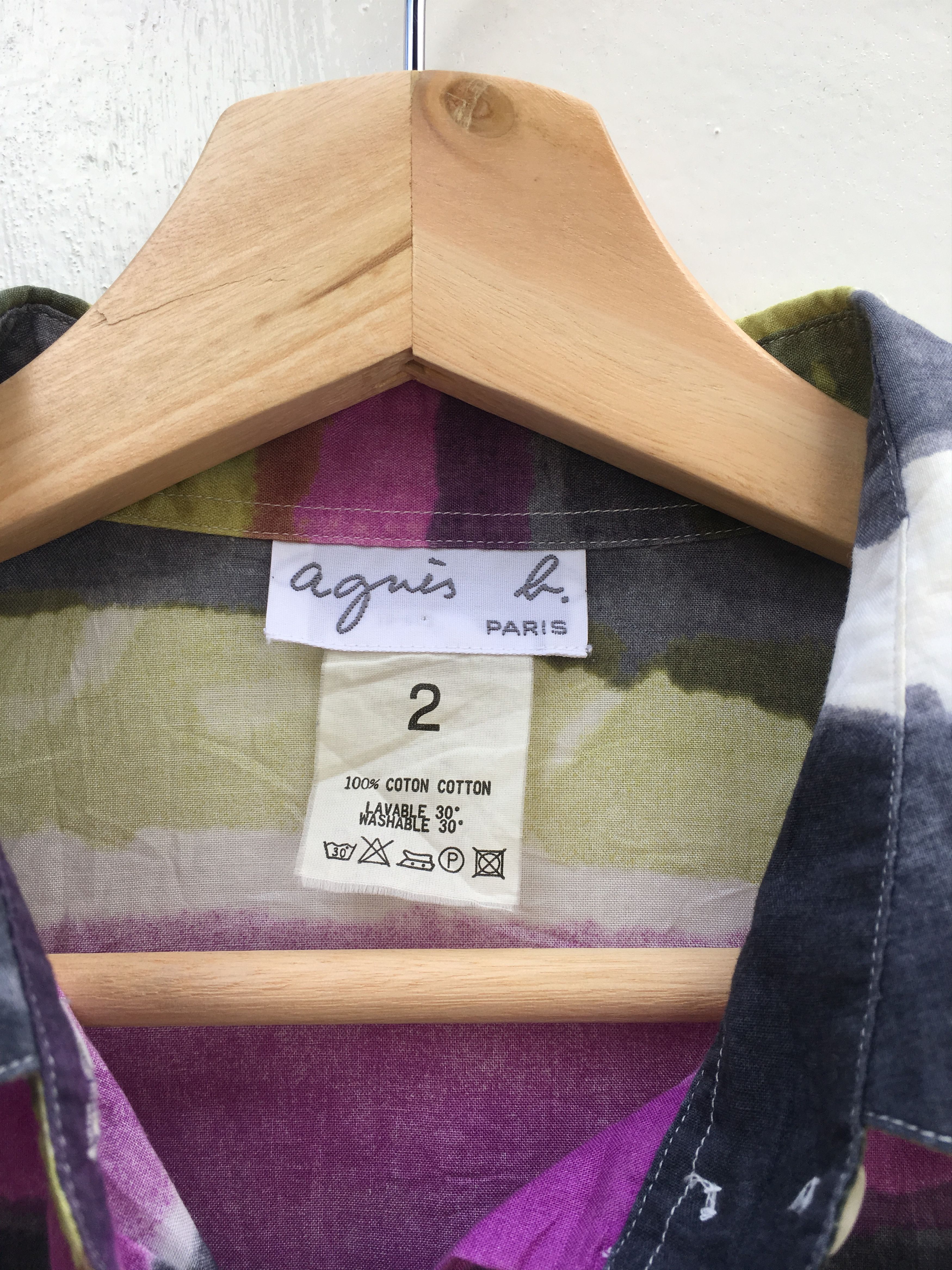 agnes b. Agnes B Tie Dye Longsleeve Button Shirt Size US S / EU 44-46 / 1 - 4 Thumbnail