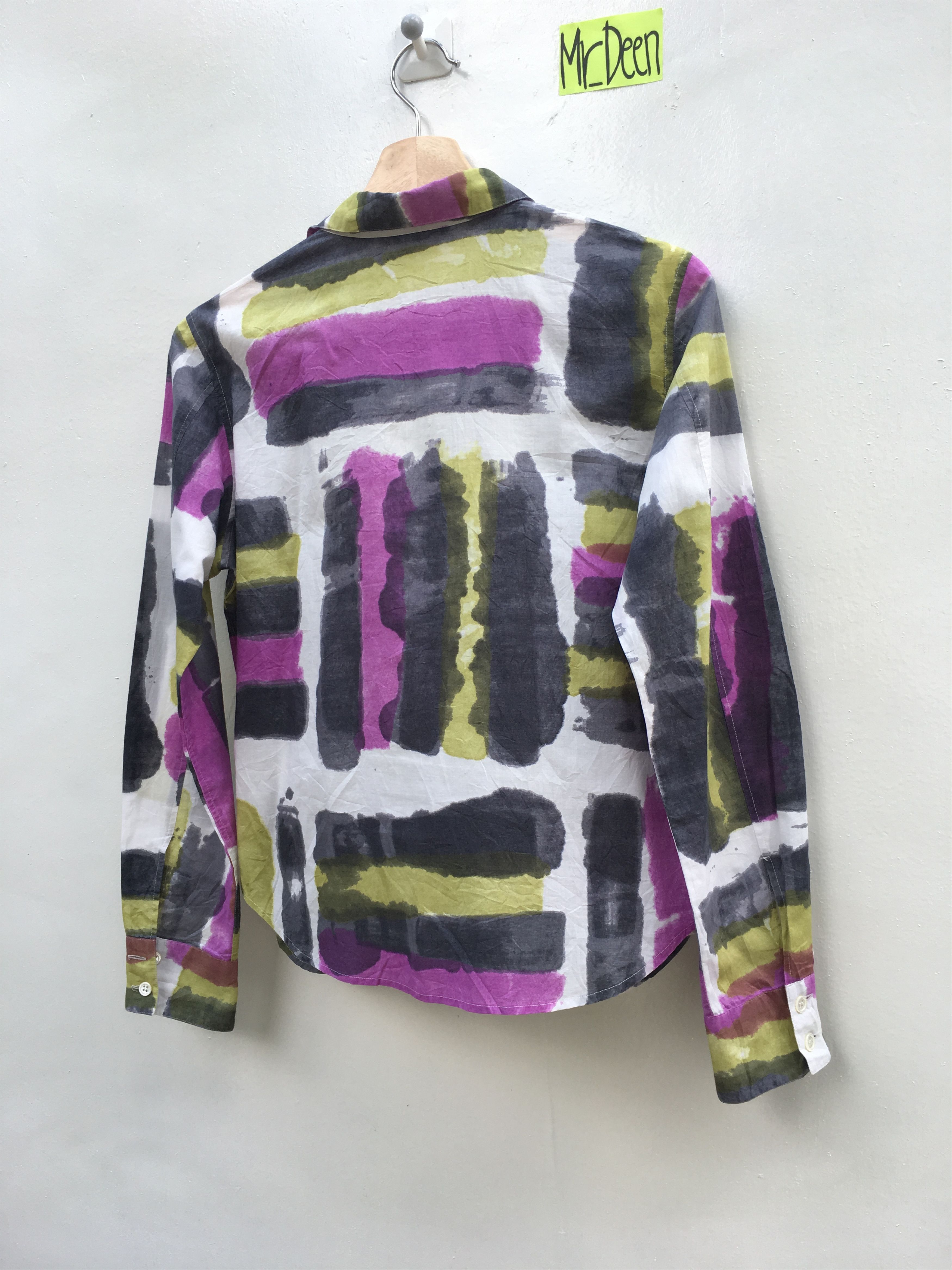 agnes b. Agnes B Tie Dye Longsleeve Button Shirt Size US S / EU 44-46 / 1 - 7 Thumbnail