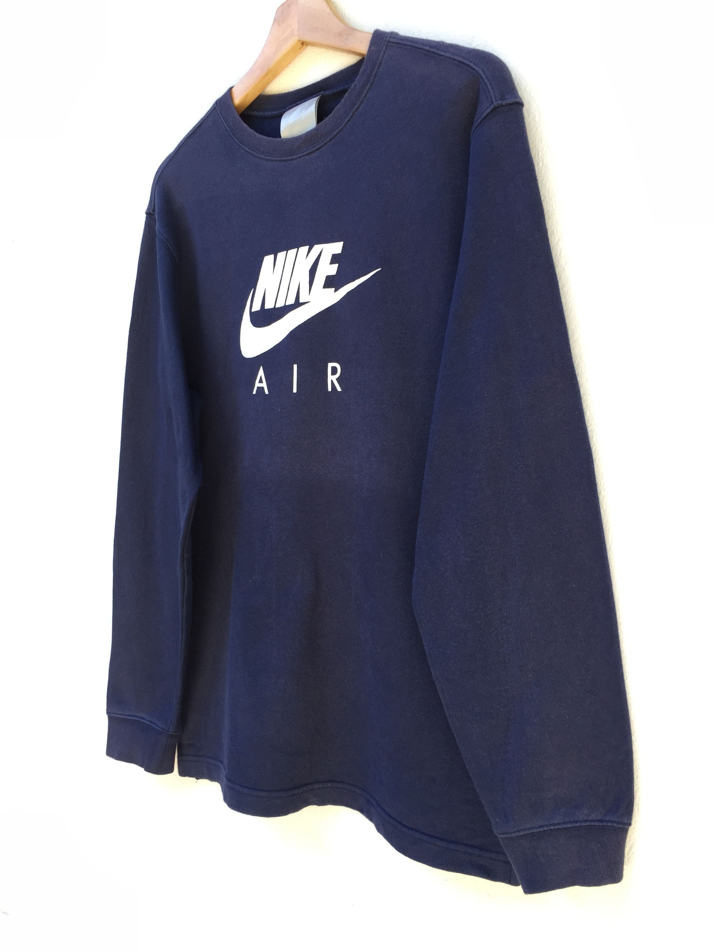 Nike Vintage 90s Nike Air Sweatshirt Big Logo Nike Air Crew Neck Size US L / EU 52-54 / 3 - 3 Thumbnail