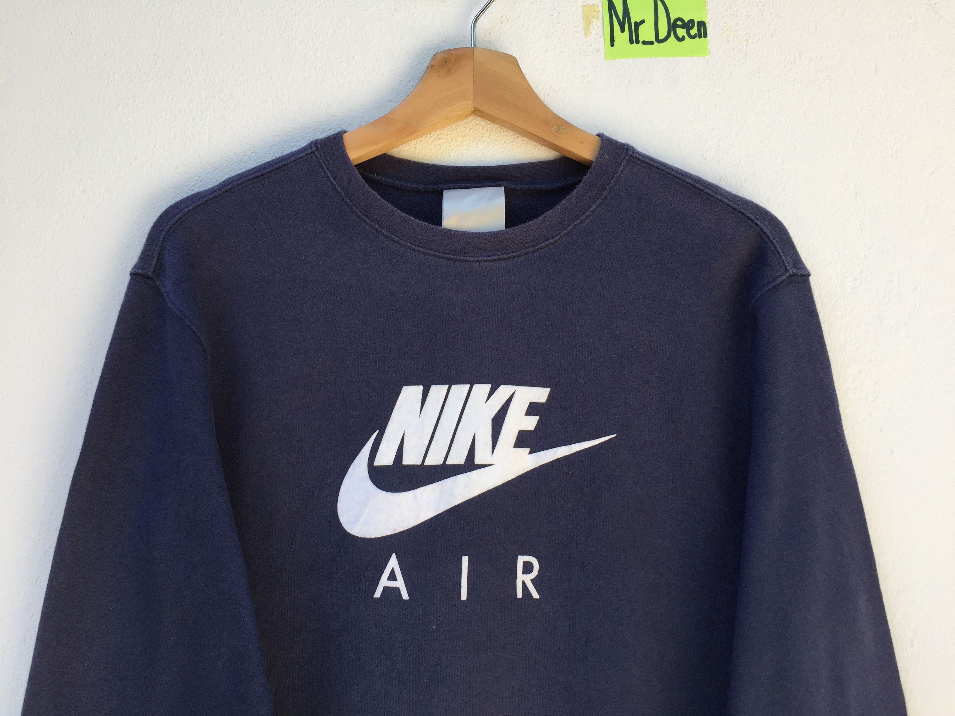 Nike Vintage 90s Nike Air Sweatshirt Big Logo Nike Air Crew Neck Size US L / EU 52-54 / 3 - 4 Thumbnail