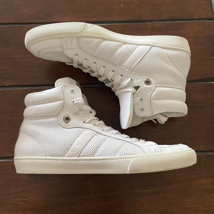 Moncler Moncler Shoes White Lyon Scarpa Leather High-top | Grailed