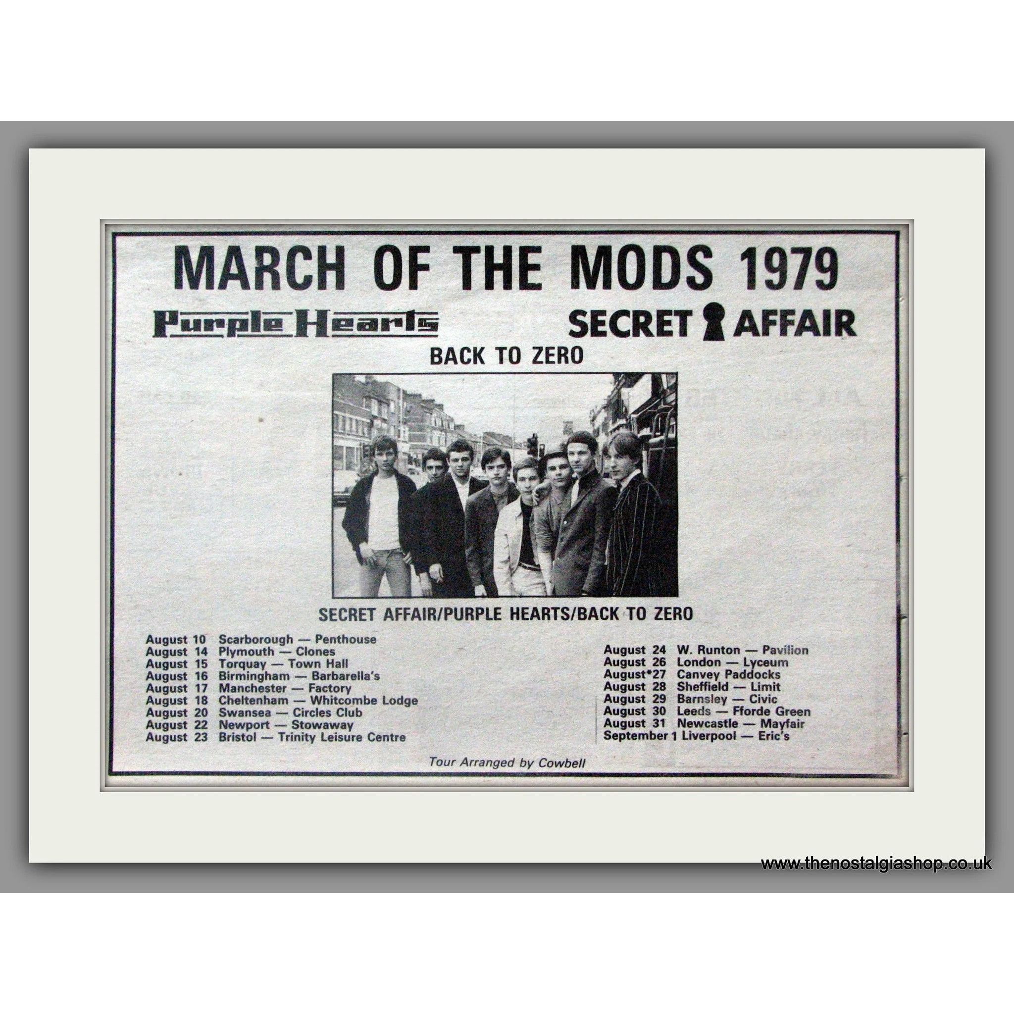 Band Tees Vintage March of the Mods T-Shirt Tour 1979 56789 Size US S / EU 44-46 / 1 - 9 Thumbnail