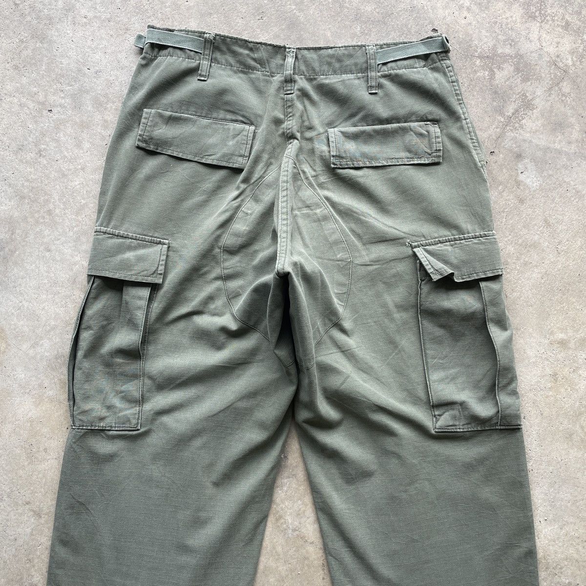 Japanese Brand Vintage Parachute Faded Double Knee Combat Cargo Pants W30 Size US 30 / EU 46 - 9 Thumbnail
