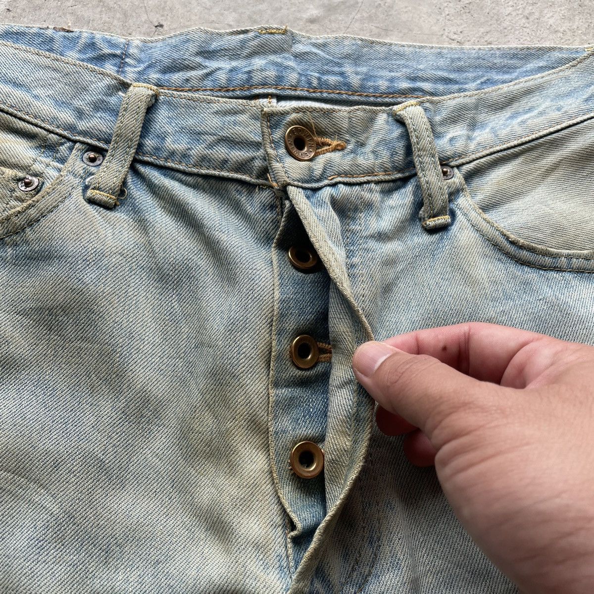 Edwin Vintage Edwin 505xx Orange Tag Denim Jeans Pants SELVEDGE Size US 30 / EU 46 - 5 Thumbnail
