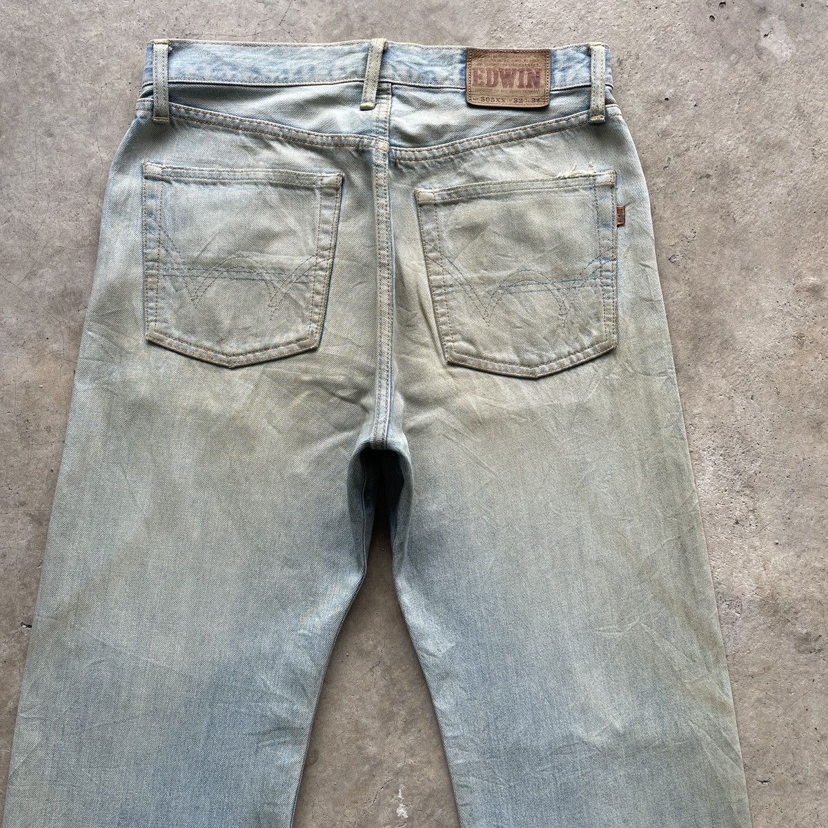 Edwin Vintage Edwin 505xx Orange Tag Denim Jeans Pants SELVEDGE Size US 30 / EU 46 - 10 Thumbnail