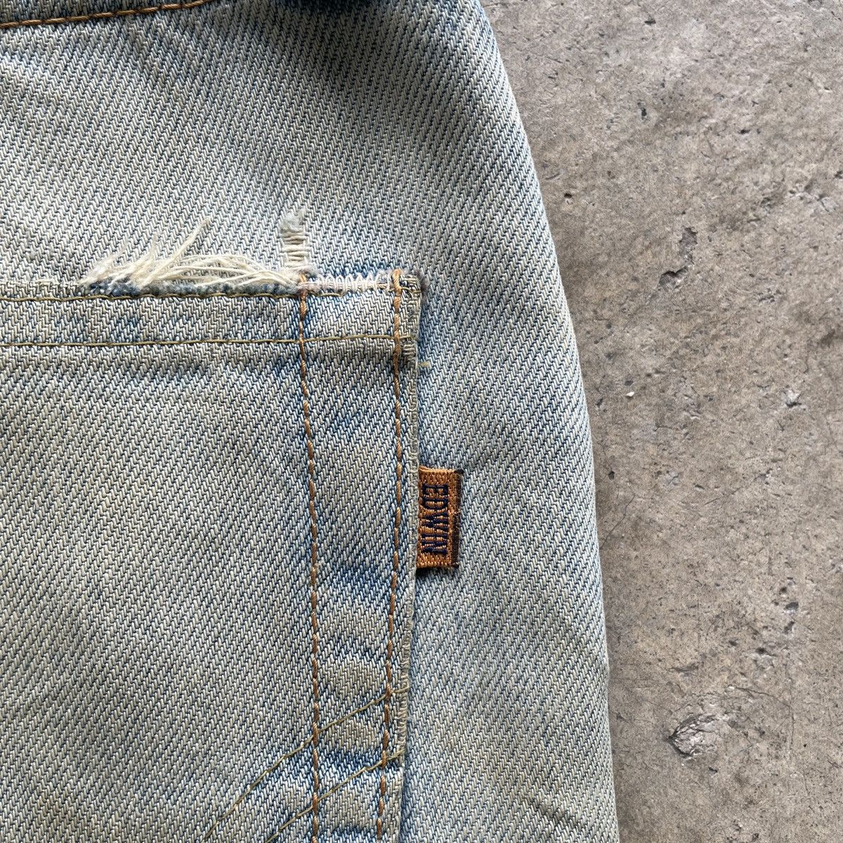Edwin Vintage Edwin 505xx Orange Tag Denim Jeans Pants SELVEDGE Size US 30 / EU 46 - 8 Thumbnail