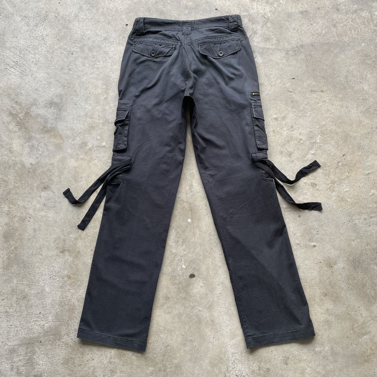 Japanese Brand Vintage Japanese BONDAGE 10 Pocket Faded Cargo Pants Black Size US 30 / EU 46 - 11 Thumbnail
