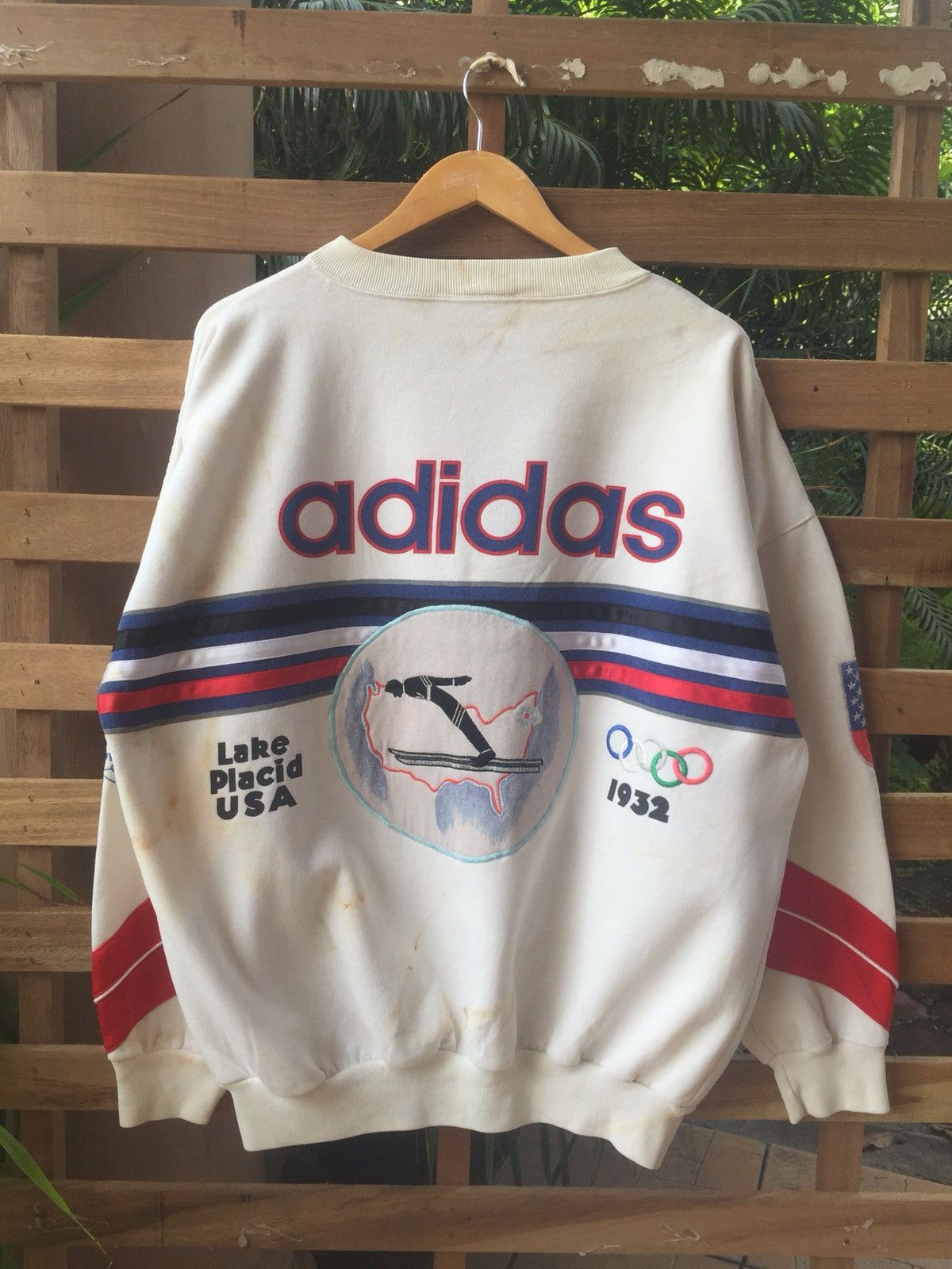 Adidas Vintage 80s Adidas Olympic Sweatshirt Size US L / EU 52-54 / 3 - 2 Preview