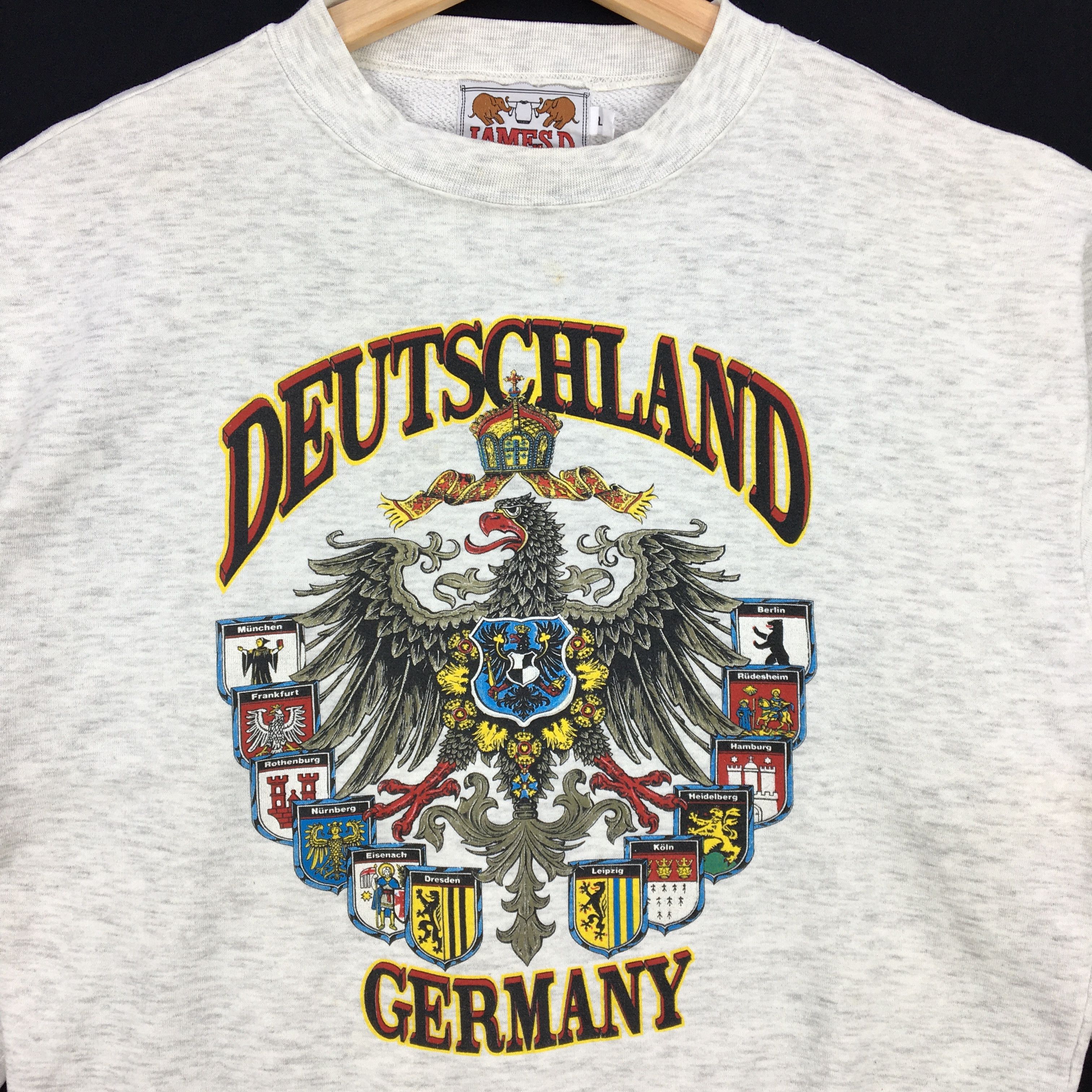 Vintage Vintage Deutschland Germany Sweatshirt Crewneck Sweater Size US L / EU 52-54 / 3 - 2 Thumbnail