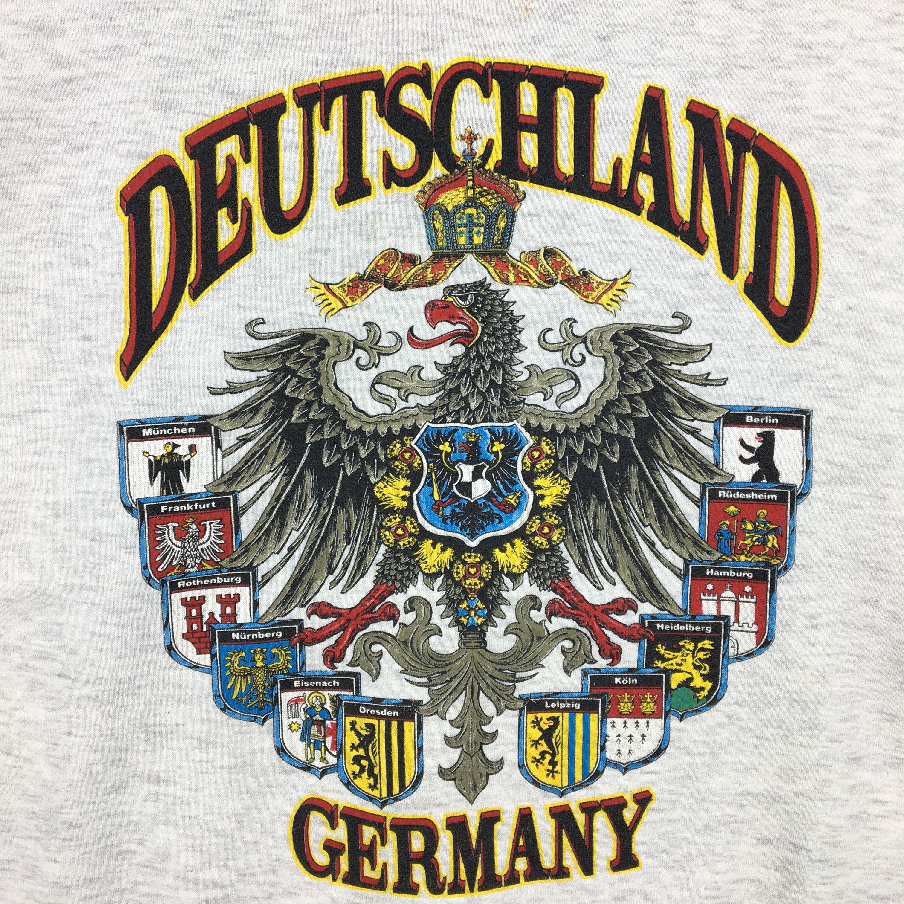 Vintage Vintage Deutschland Germany Sweatshirt Crewneck Sweater Size US L / EU 52-54 / 3 - 3 Thumbnail