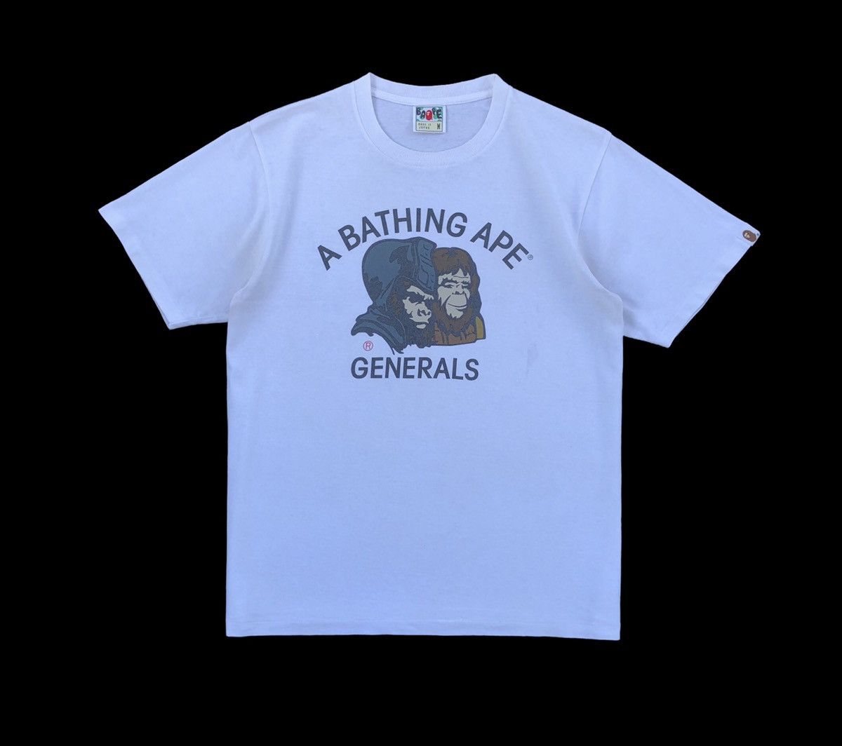 image of Bape x Nigo Generals Tee in White, Men's (Size Medium)