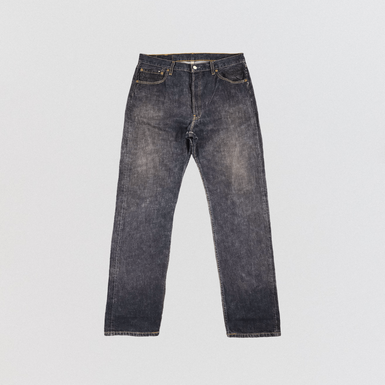 image of 90's Distress Levis 501 Jeans-Jm1537 in Blue, Men's (Size 35)