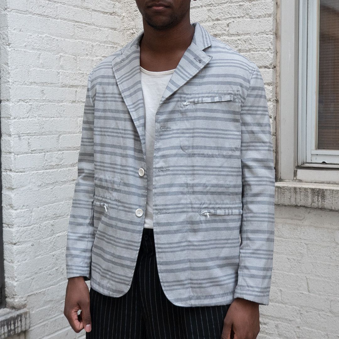 Grey Striped Jacket