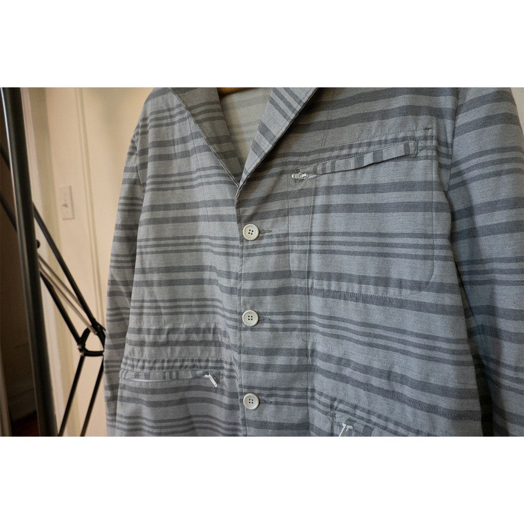 Engineered Garments Grey Striped Jacket Size US M / EU 48-50 / 2 - 4 Thumbnail