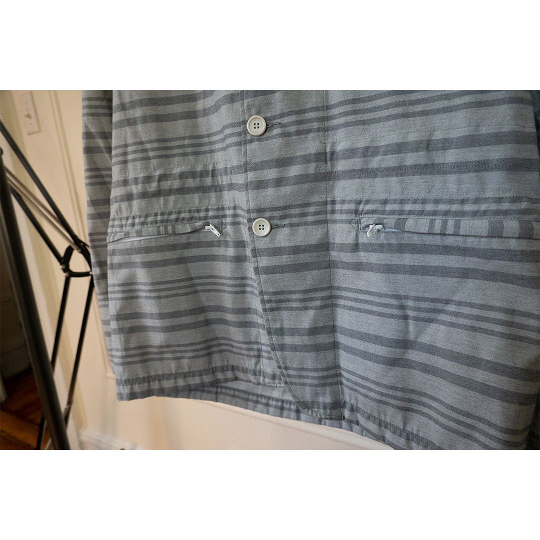 Engineered Garments Grey Striped Jacket Size US M / EU 48-50 / 2 - 5 Thumbnail