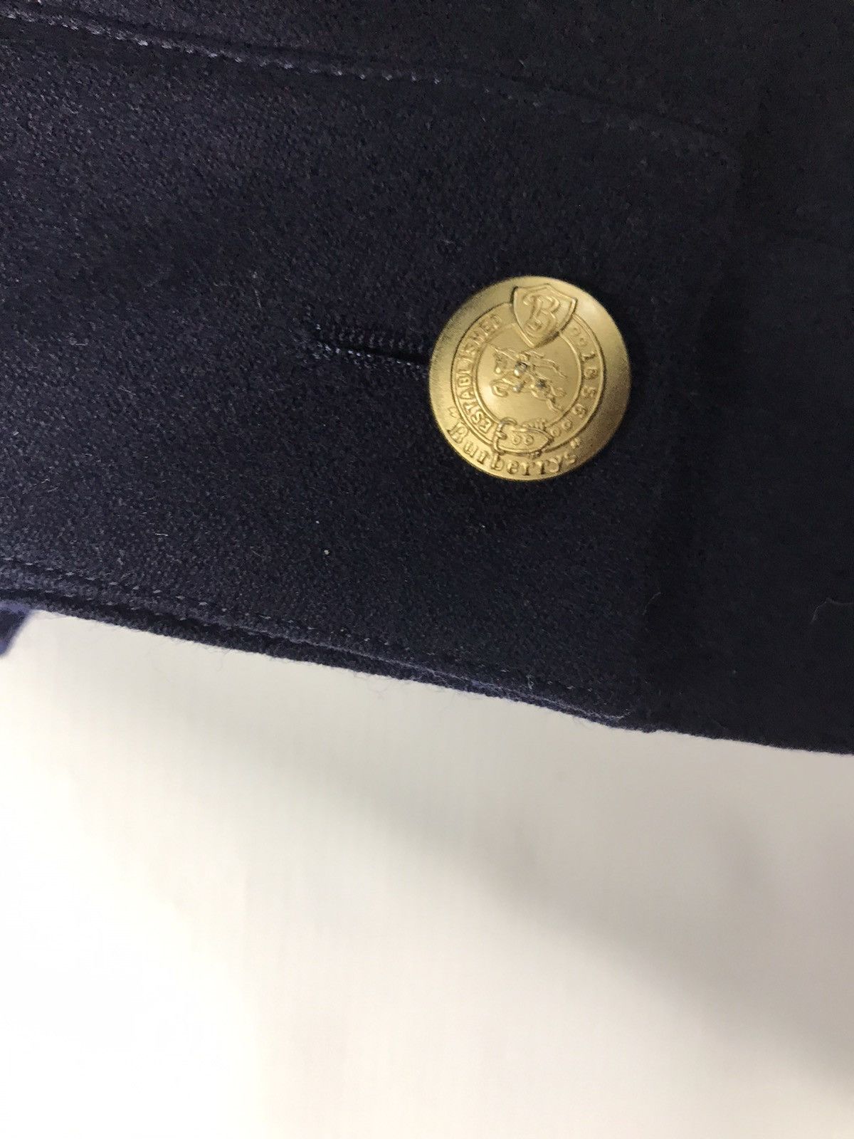 Burberry × Vintage Vintage Burberry wool jacket gold button up Size US M / EU 48-50 / 2 - 4 Thumbnail