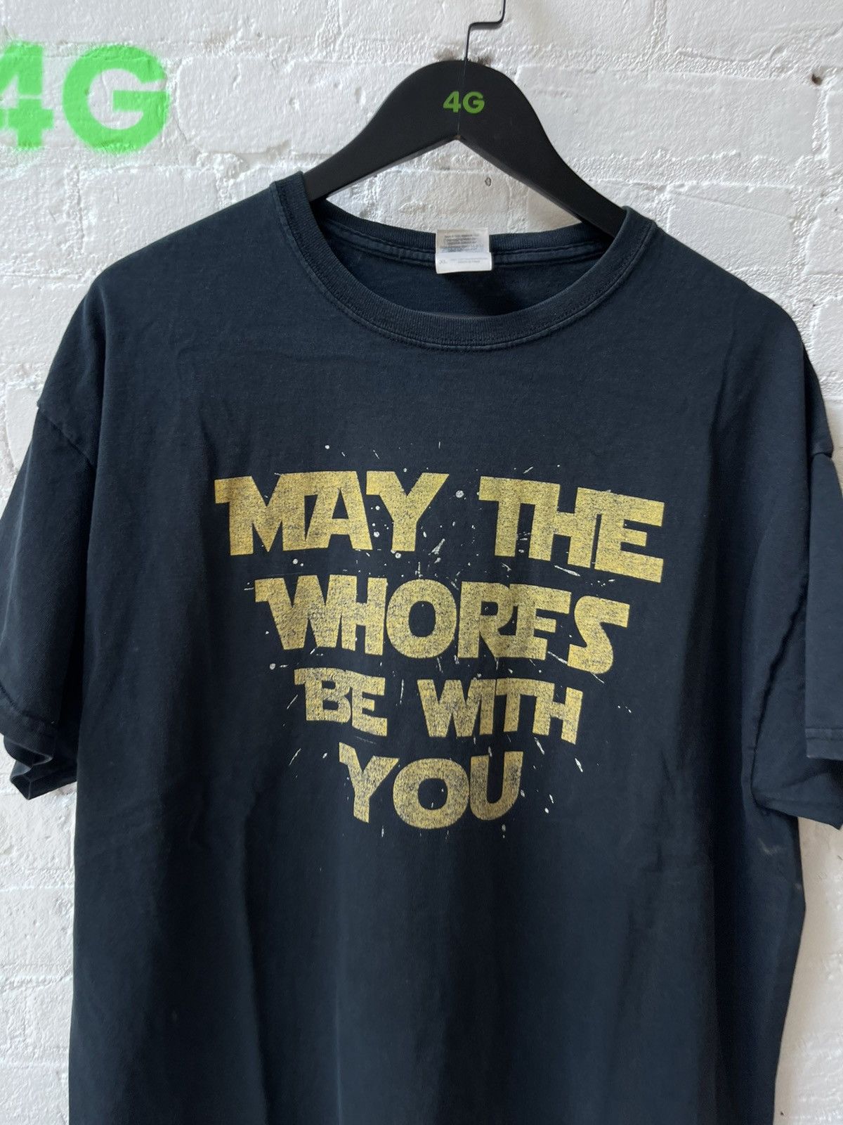 Vintage Vintage MAY THE WHORES BE WITH YOU PORN SEX SHIRT 4Gseller Size US XL / EU 56 / 4 - 2 Thumbnail