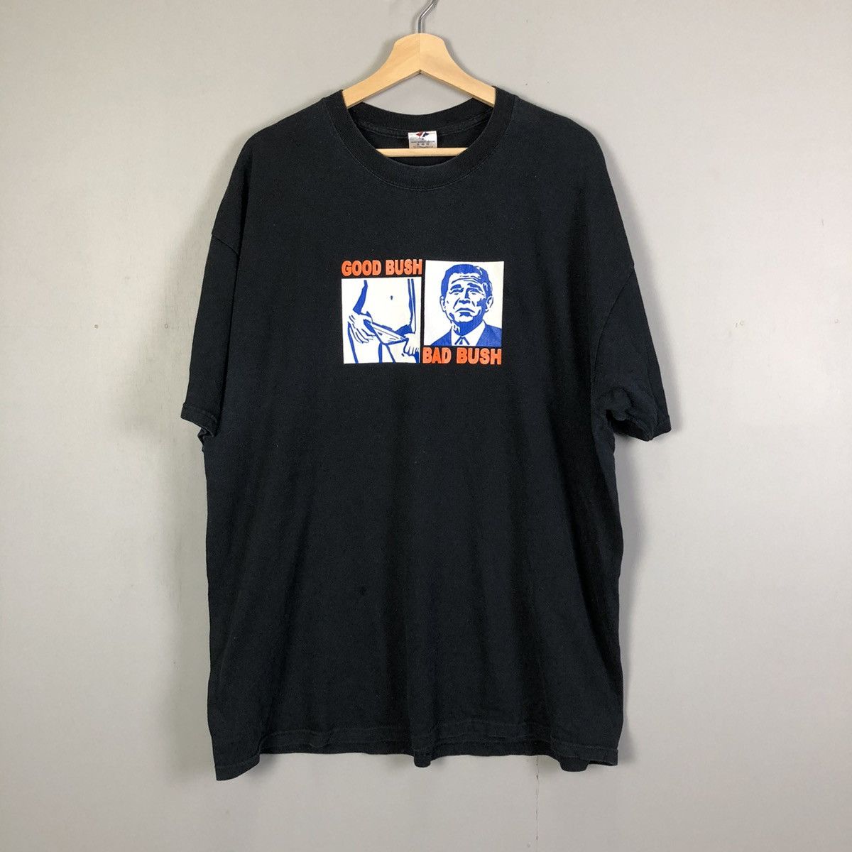 President's Good Bush Bad Bush Tshirt Politcal Funny Tee Don’t Panic Size US XL / EU 56 / 4 - 1 Thumbnail